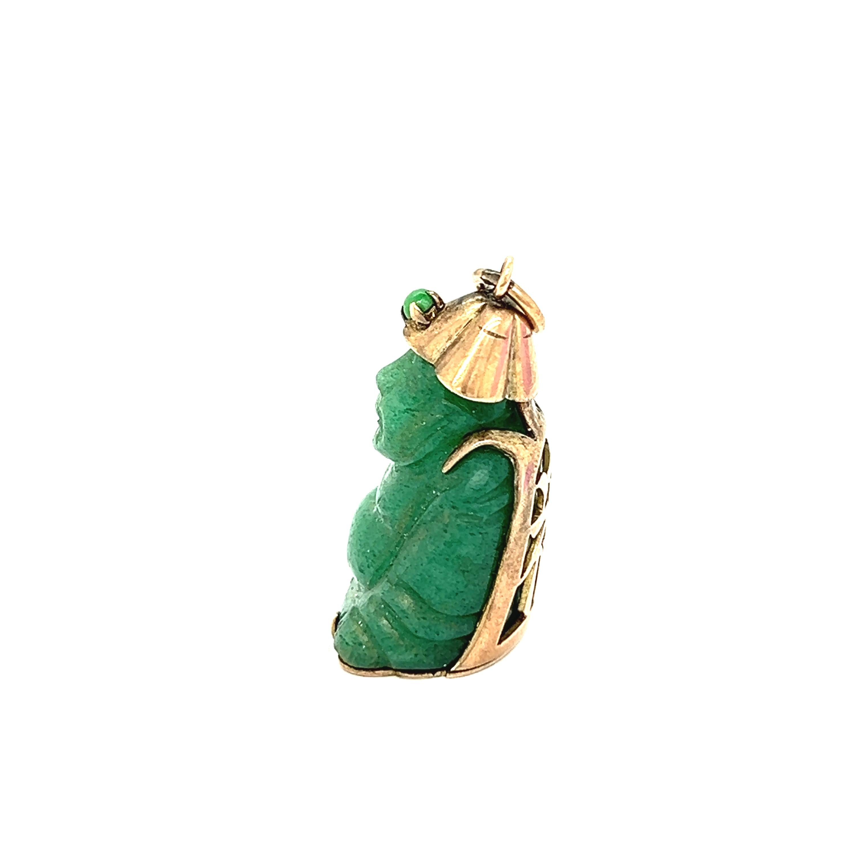 Vintage 18k Gold Buddha Charm