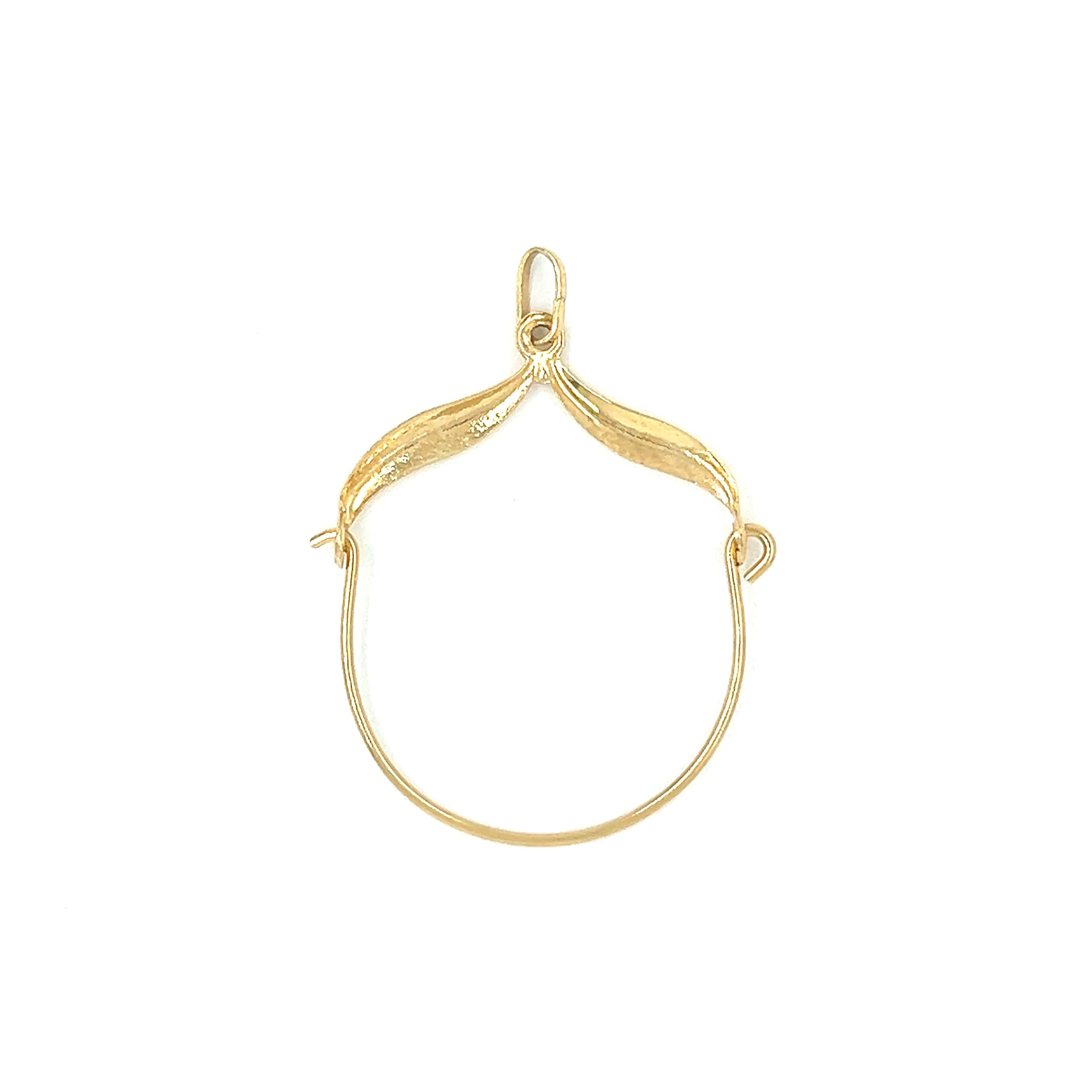 Vintage 14k Gold Lightweight Charm Holder