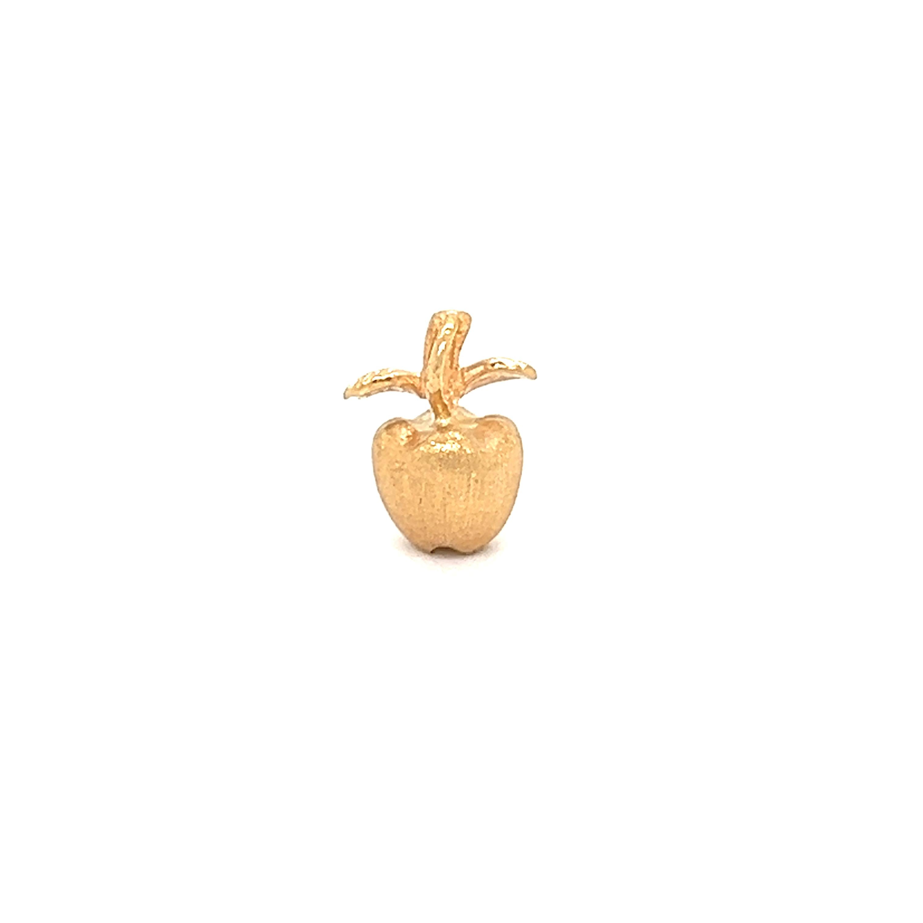 Vintage 14k Gold Apple Charm