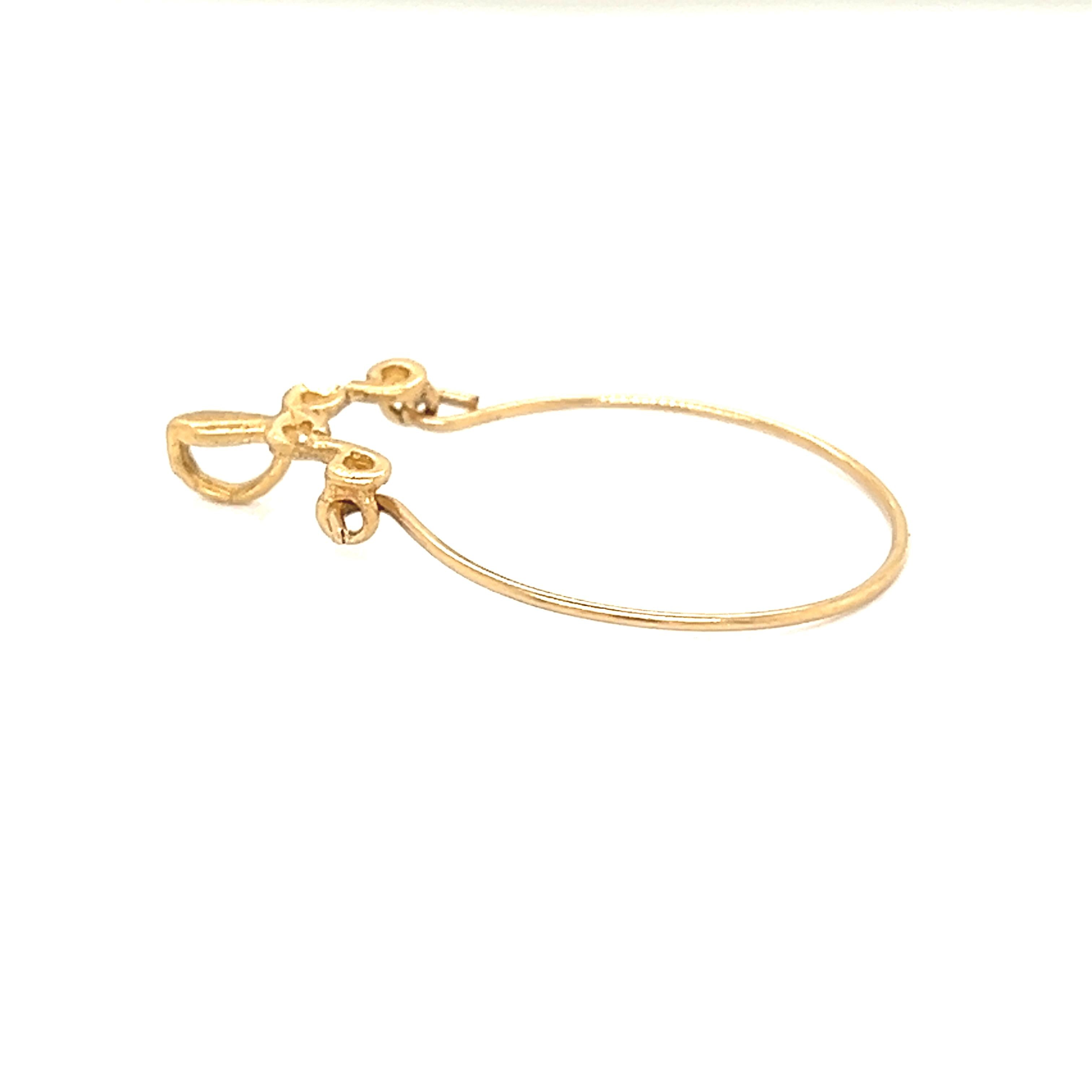 Vintage 14k Gold Lightweight Charm Holder