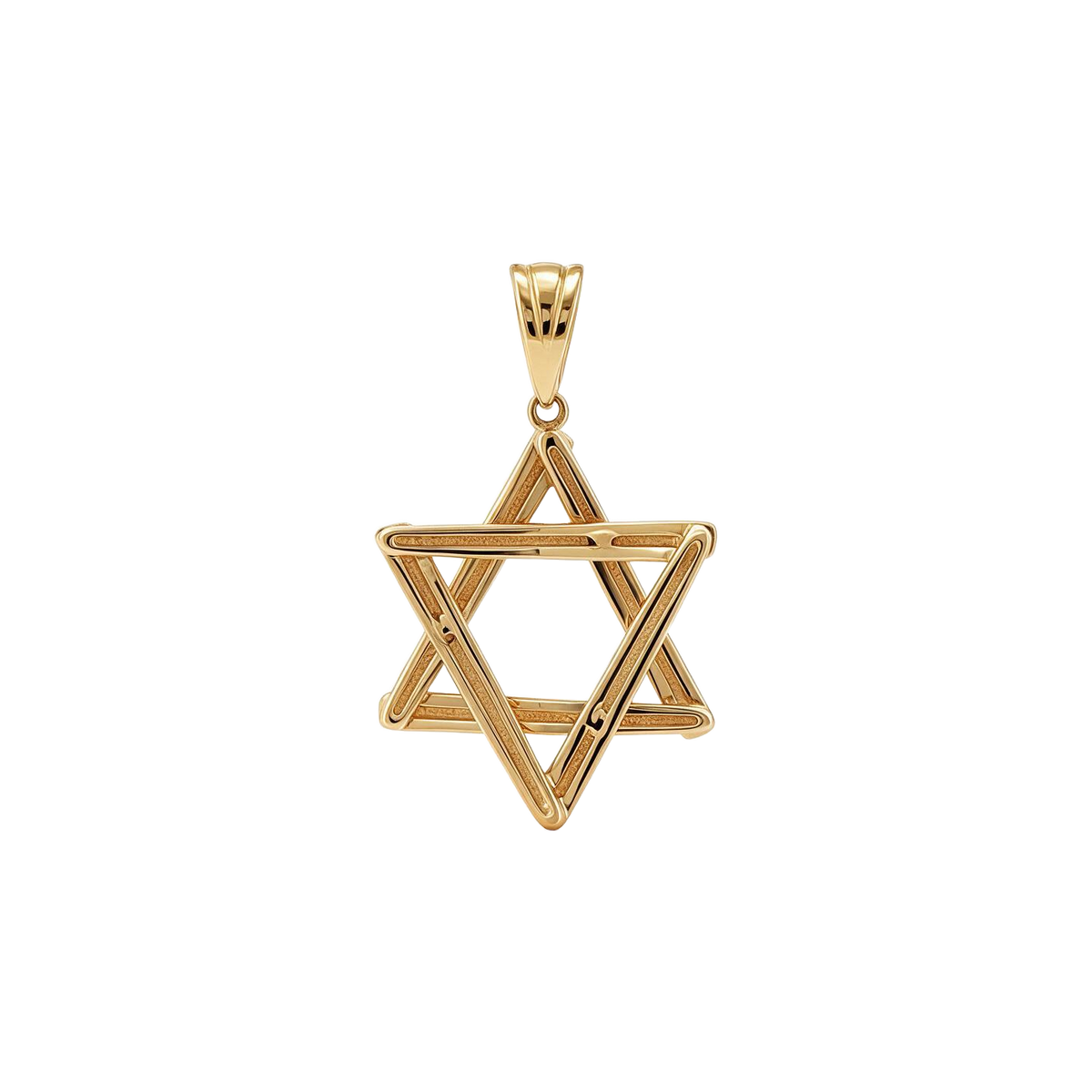 14 Karat Yellow Gold 1970s Vintage Star of David Charm
