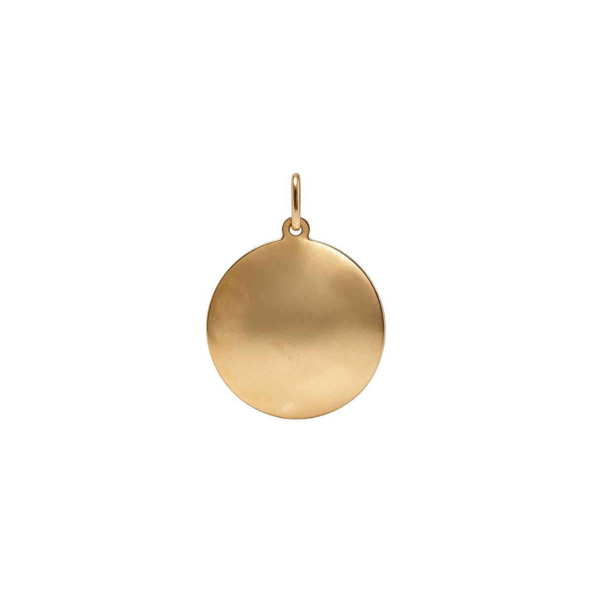 14k Yellow Gold Vintage Virgo Zodiac Charm Coin