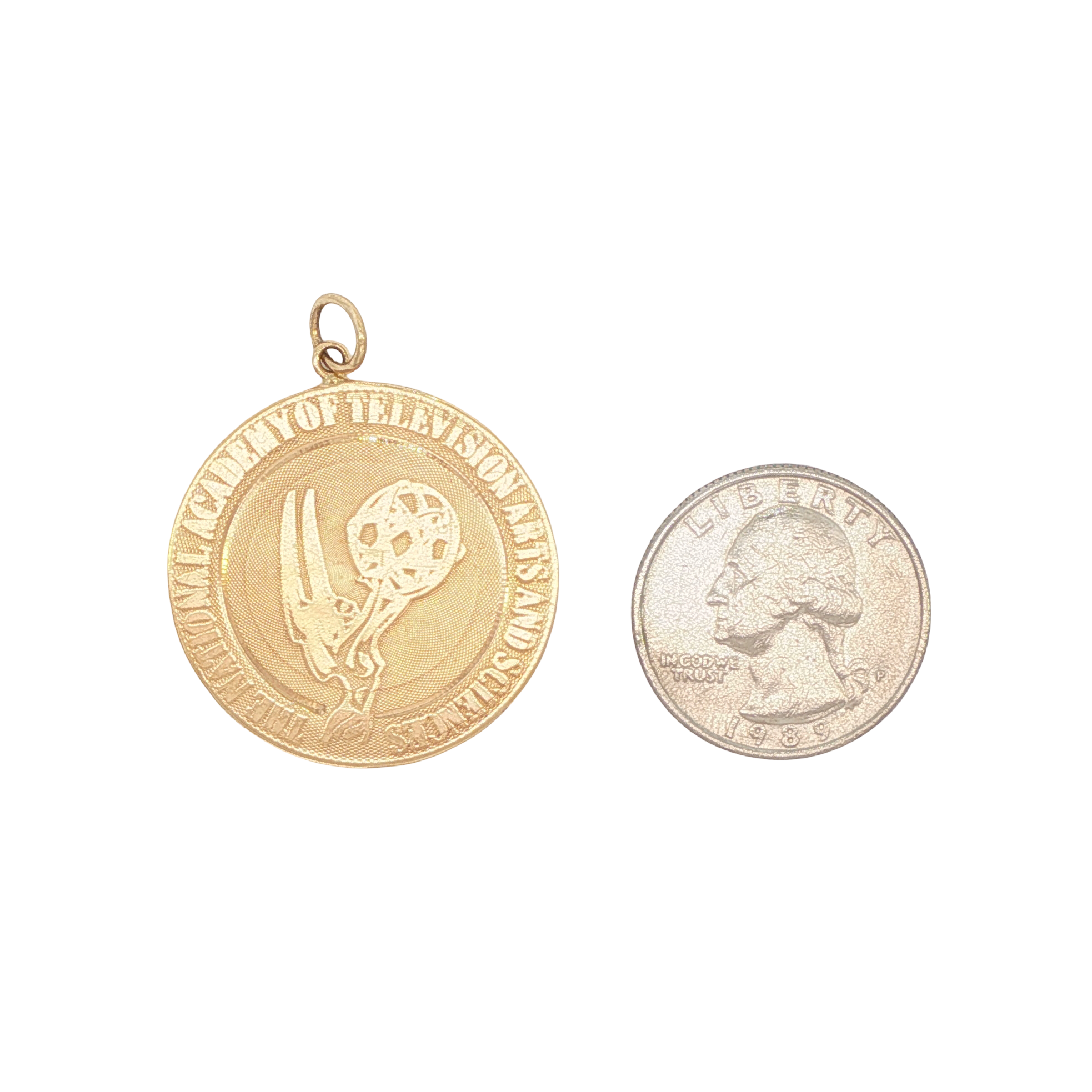 14k Yellow Gold Vintage "The National Academy of Television Arts and Science" Charm