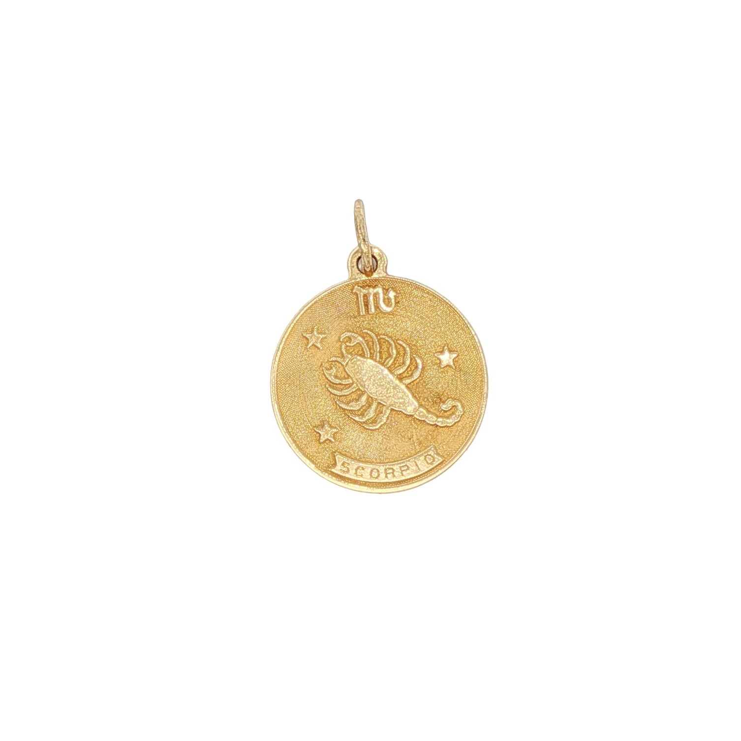 14k Yellow Gold Scorpio Zodiac Charm
