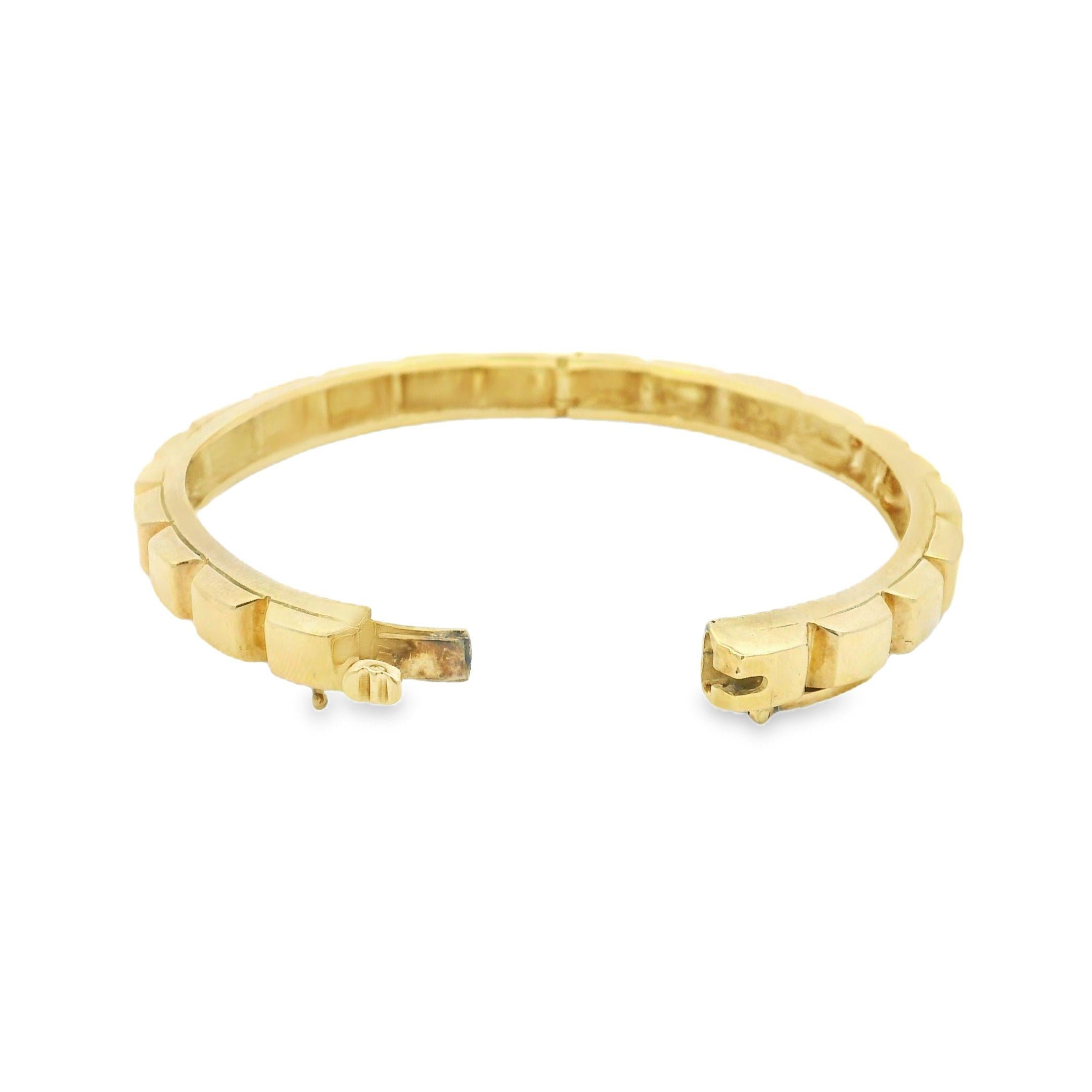 Vintage 14K Gold Studded Band Bracelet