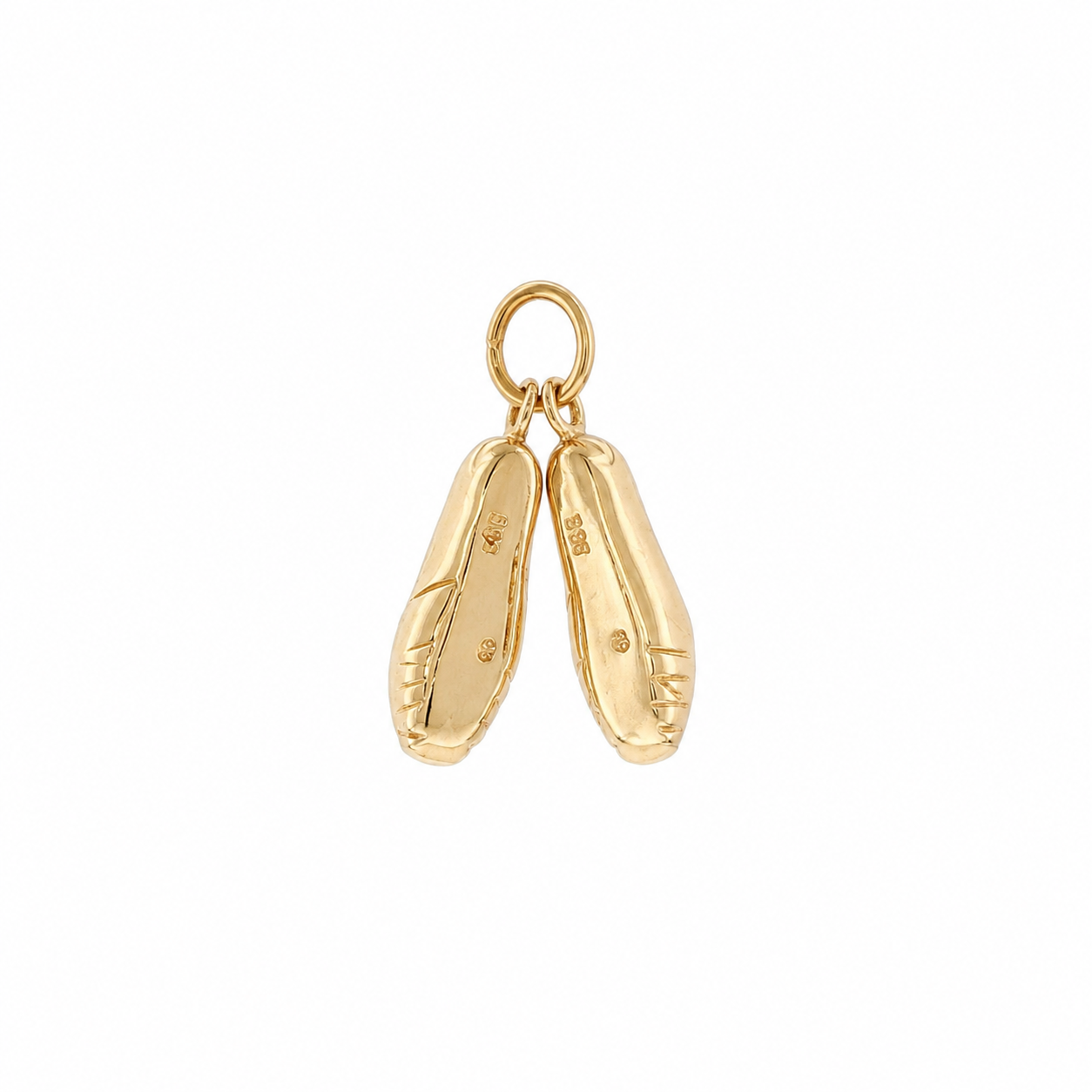 14K Yellow Gold Vintage 1960s Ballet Flats Charm