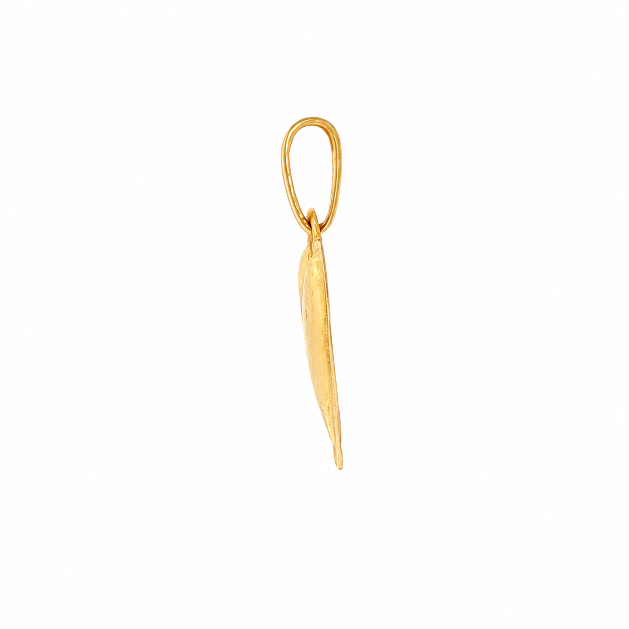 18k Yellow Gold Vintage Freeform Heart Charm