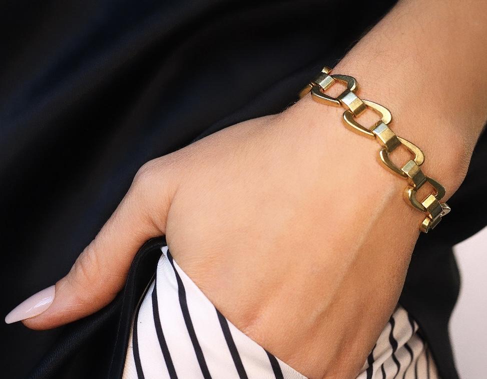 Vintage Chain Link 14k Gold Bracelet