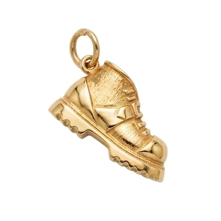 14k Yellow Gold Hiking Boot Charm