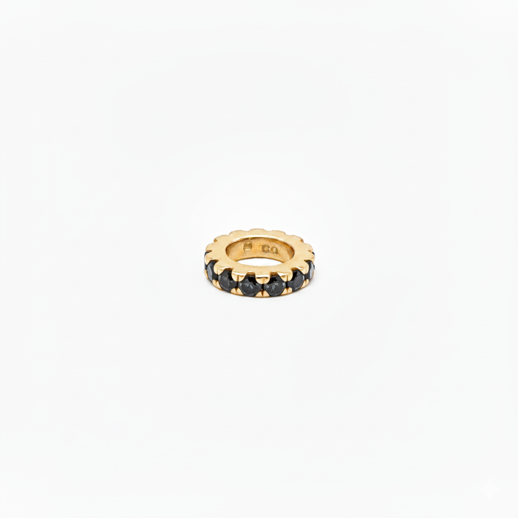 14K Yellow Gold Gemstone Rondelle Spacer