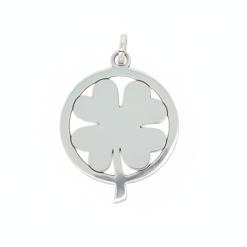 Sterling Silver Clover Pendant Charm