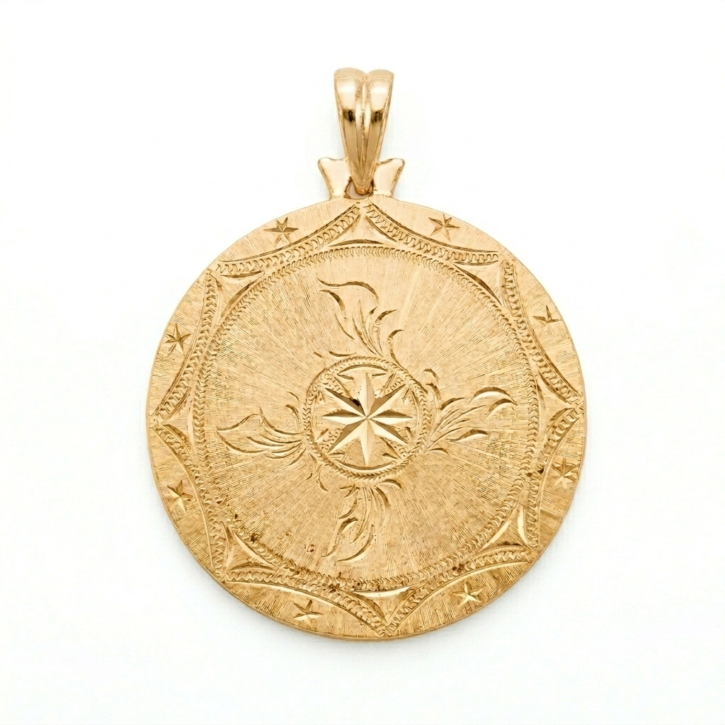 18K Yellow Gold Diamond Lapis Pisces Pendant