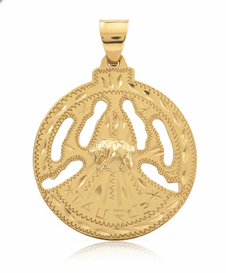 14k Yellow Gold Vintage Taurus Charm