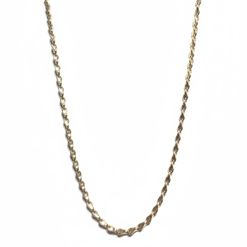 10k Yellow Gold Rope Chain Necklace