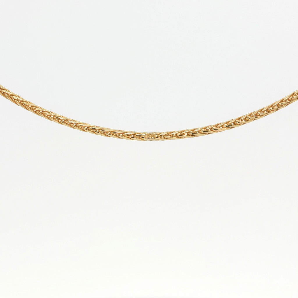 14K Yellow Gold Solid Adjustable Franco Chain with Sliding Ball Clasp