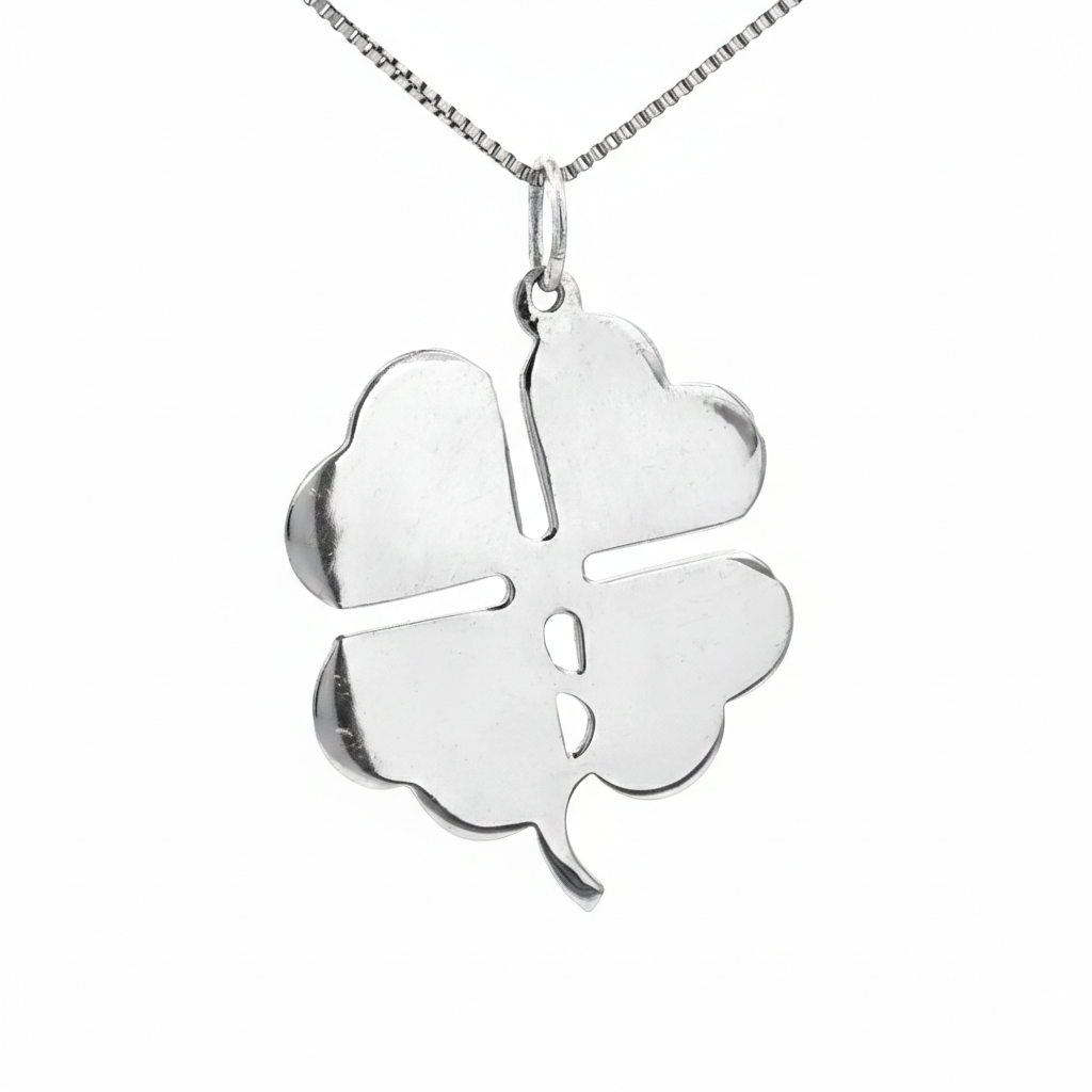 14k Yellow Gold Vintage Inspired Clover Charm