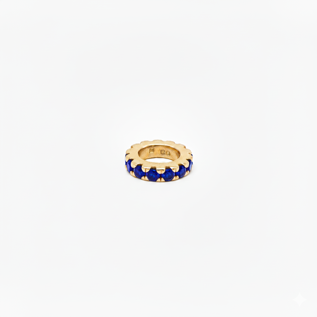 14K Yellow Gold Gemstone Rondelle Spacer