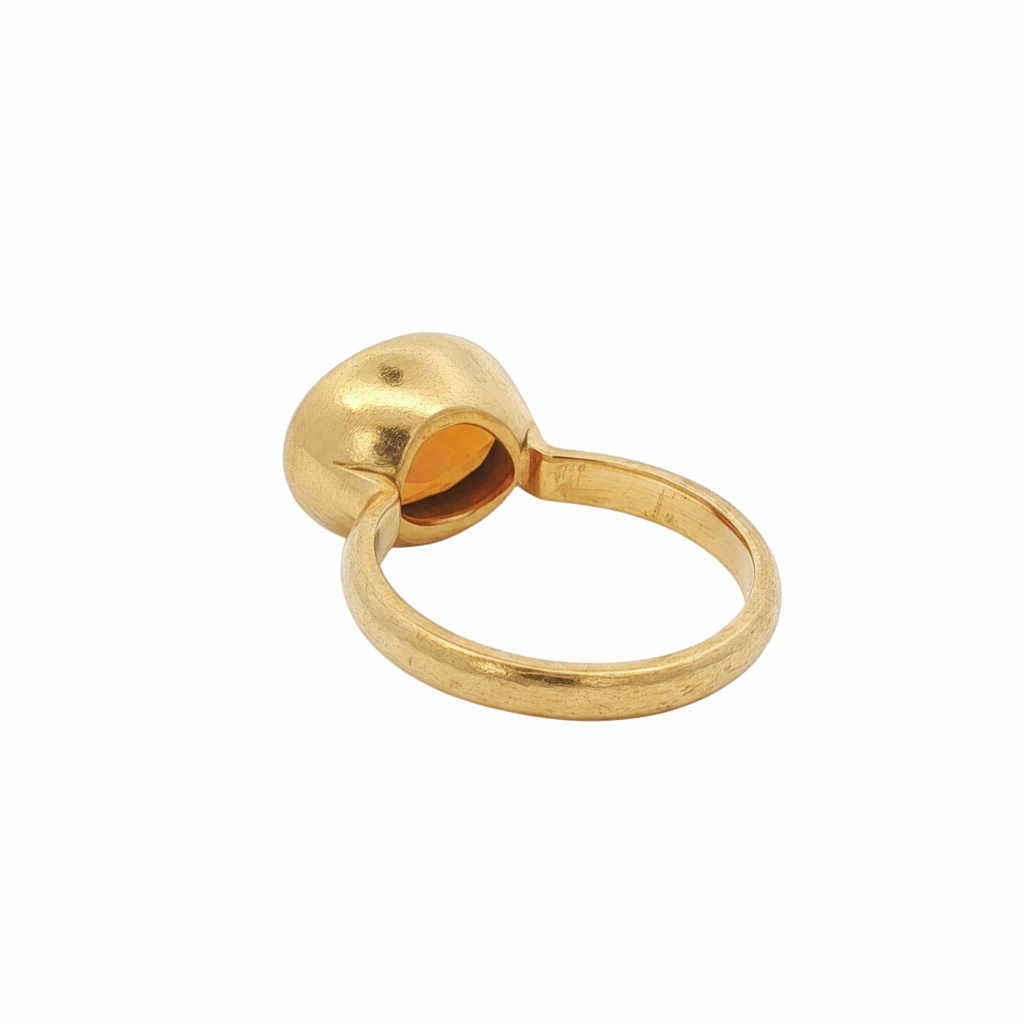 22k Yellow Gold Hessonite Garnet