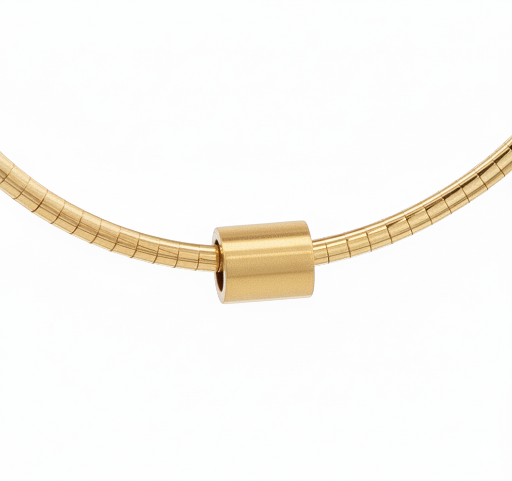 14k Yellow Gold Rondel Spacer Charm