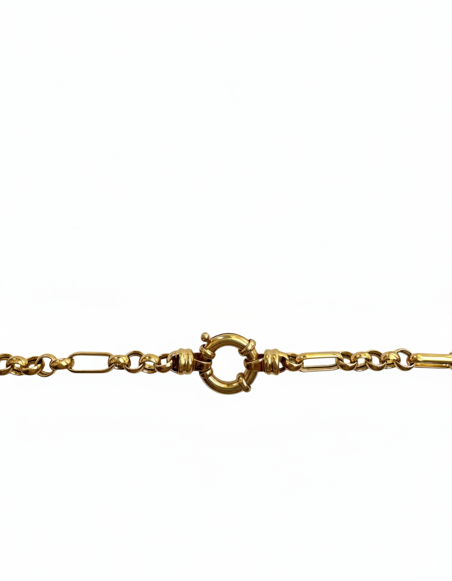 Vintage 1970s 14k Yellow Gold Opera Length Chain Necklace – layering style