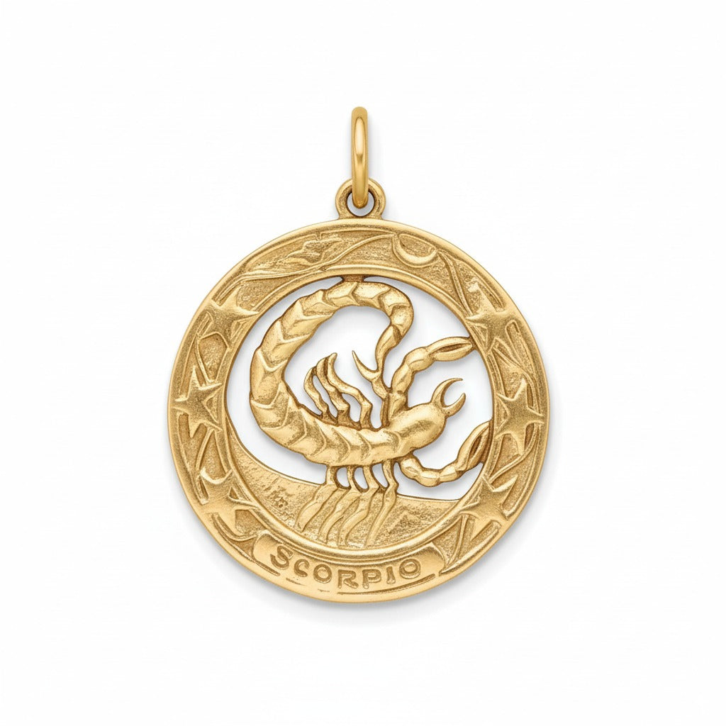1980s Vintage 14k Gold Scorpio Zodiac Charm