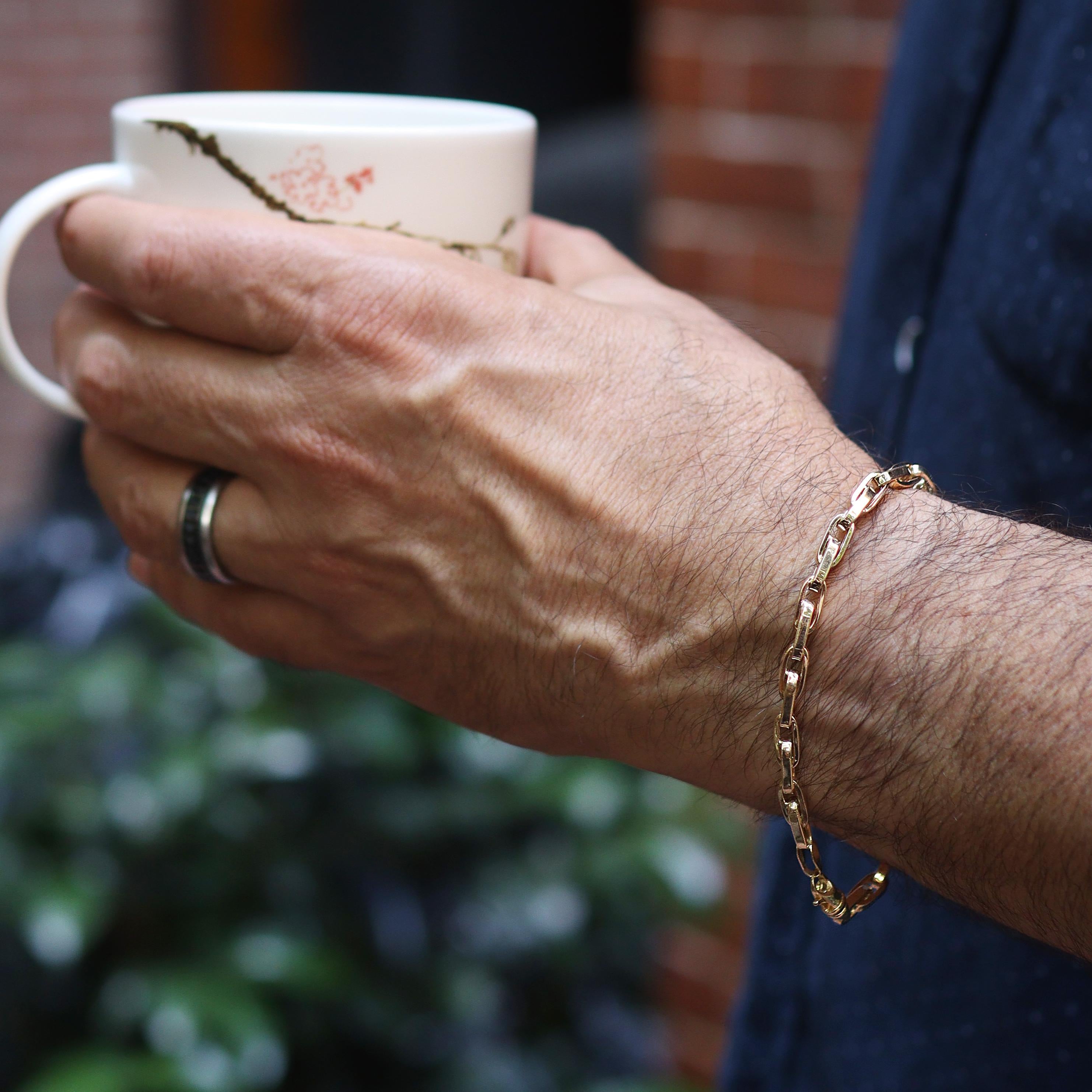 Vintage "Mens" 14k Gold Chain Bracelet