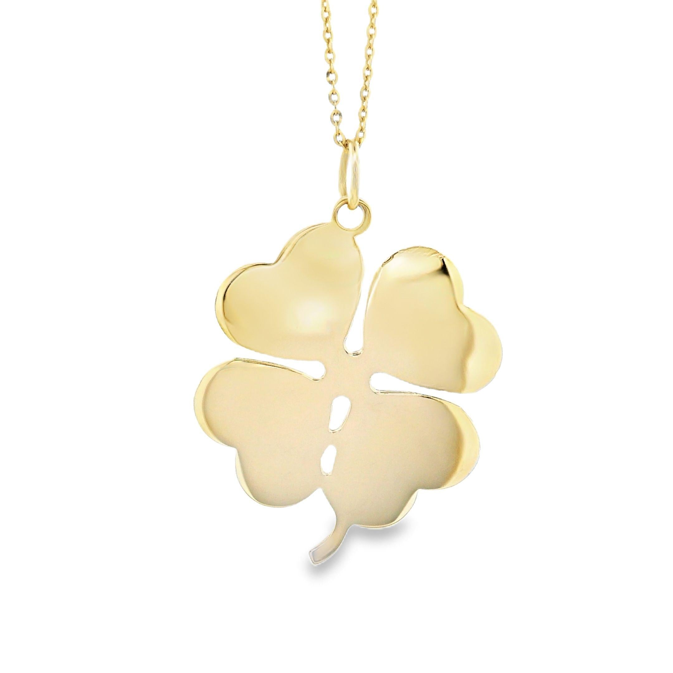 Vintage Clover 14k Gold Charm