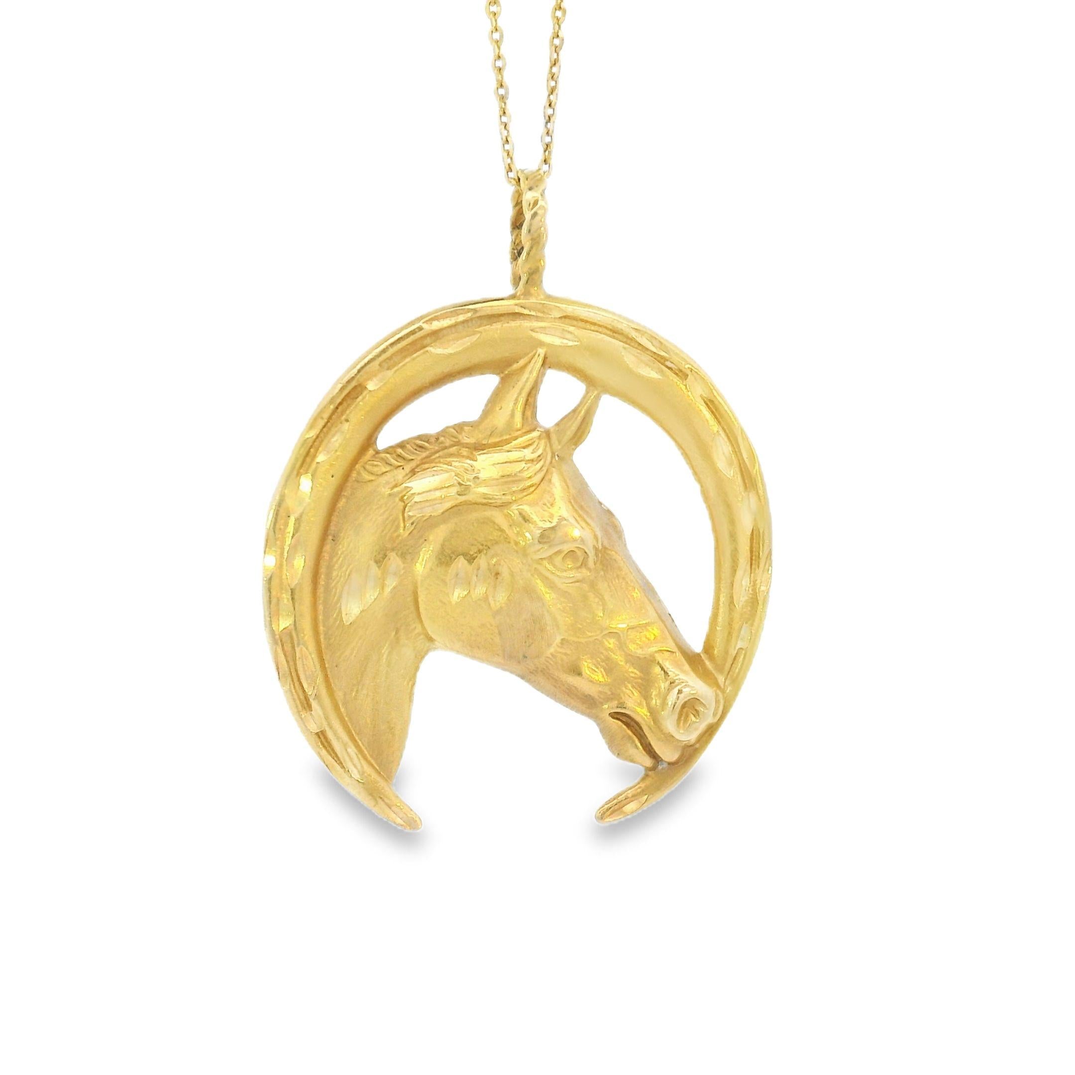 Vintage Horse 14k Gold Charm