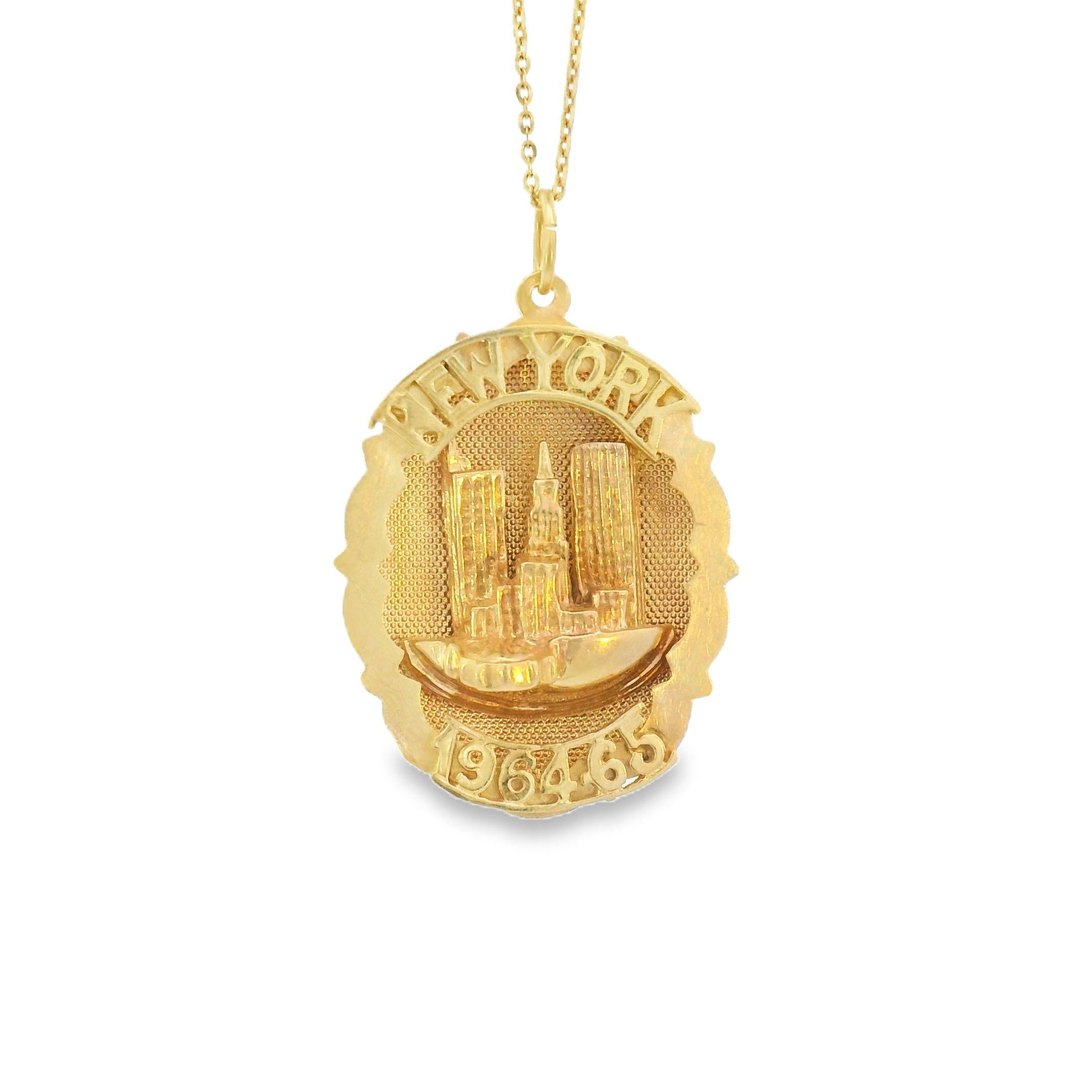 Vintage 14k Gold New York City 1964-1965 World's Fair Charm