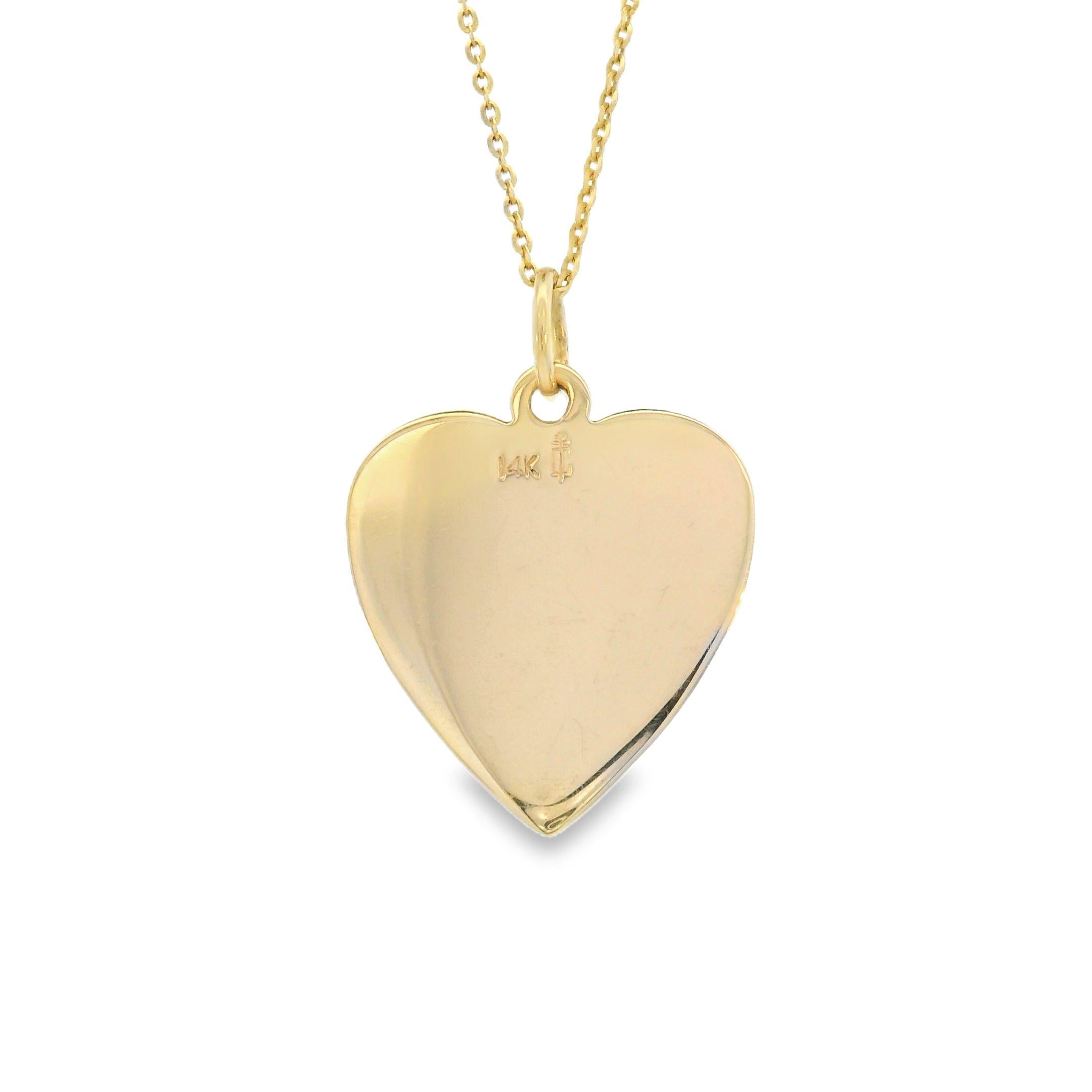 Vintage Heart 14k Gold Charm