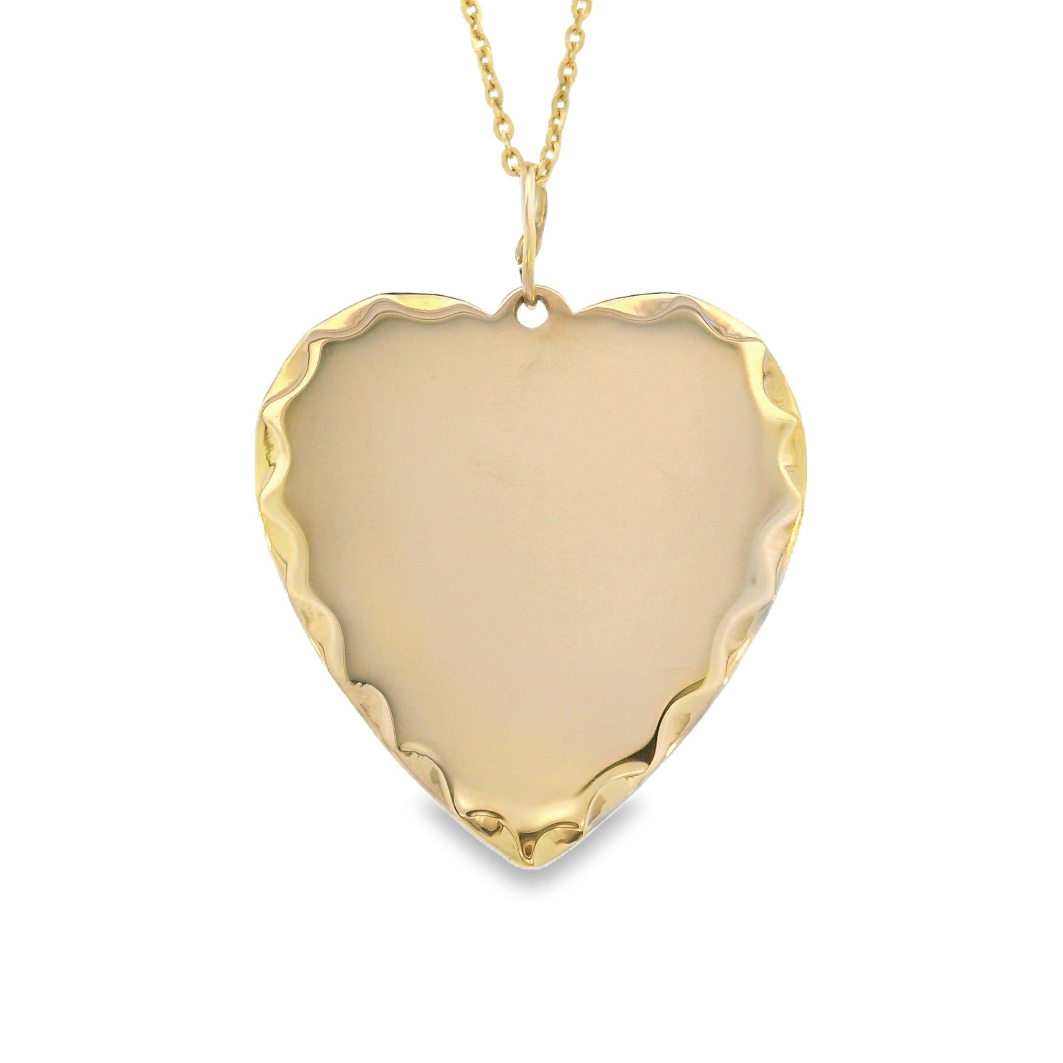 Vintage Heart 14k Gold Charm