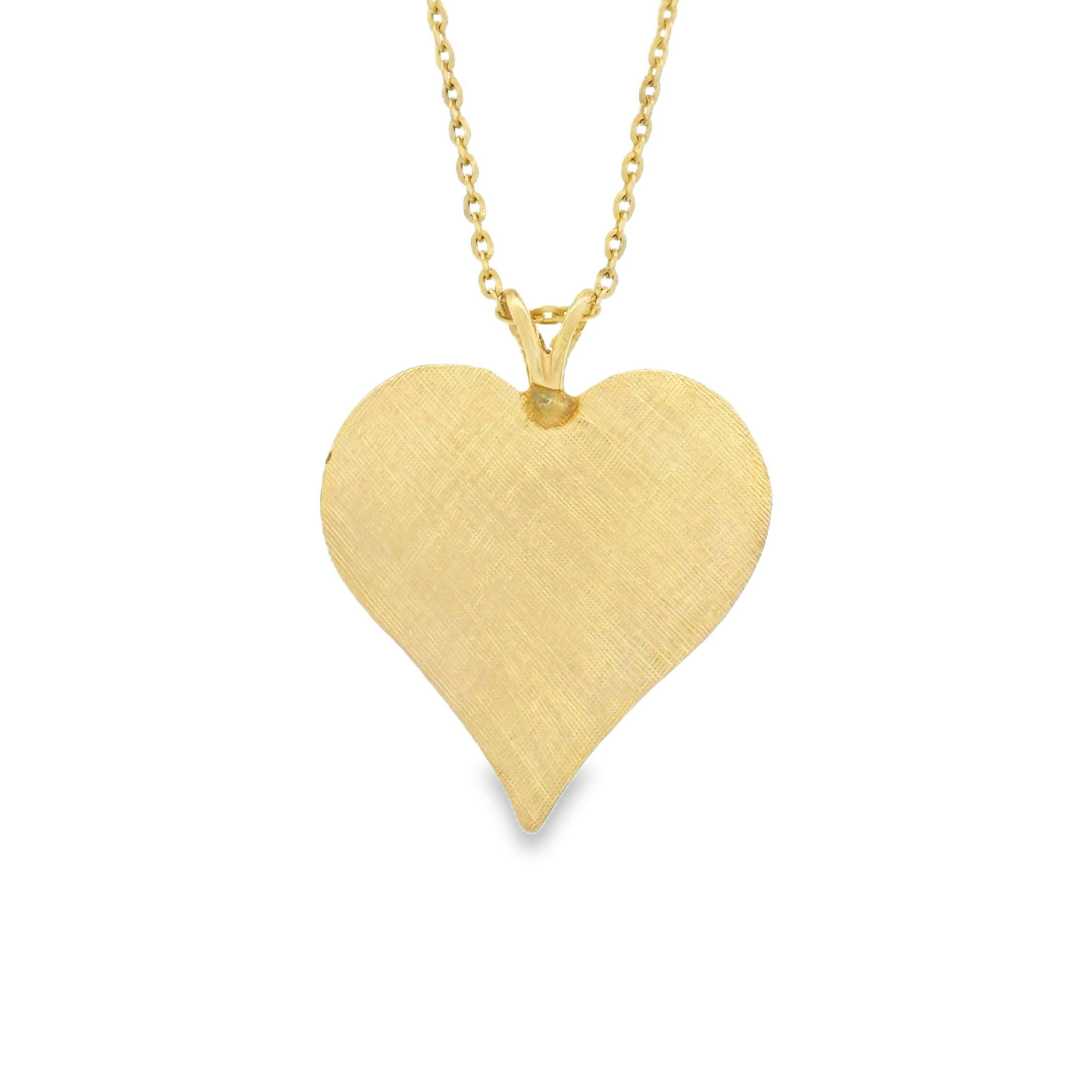 Vintage Heart 14k Gold Charm