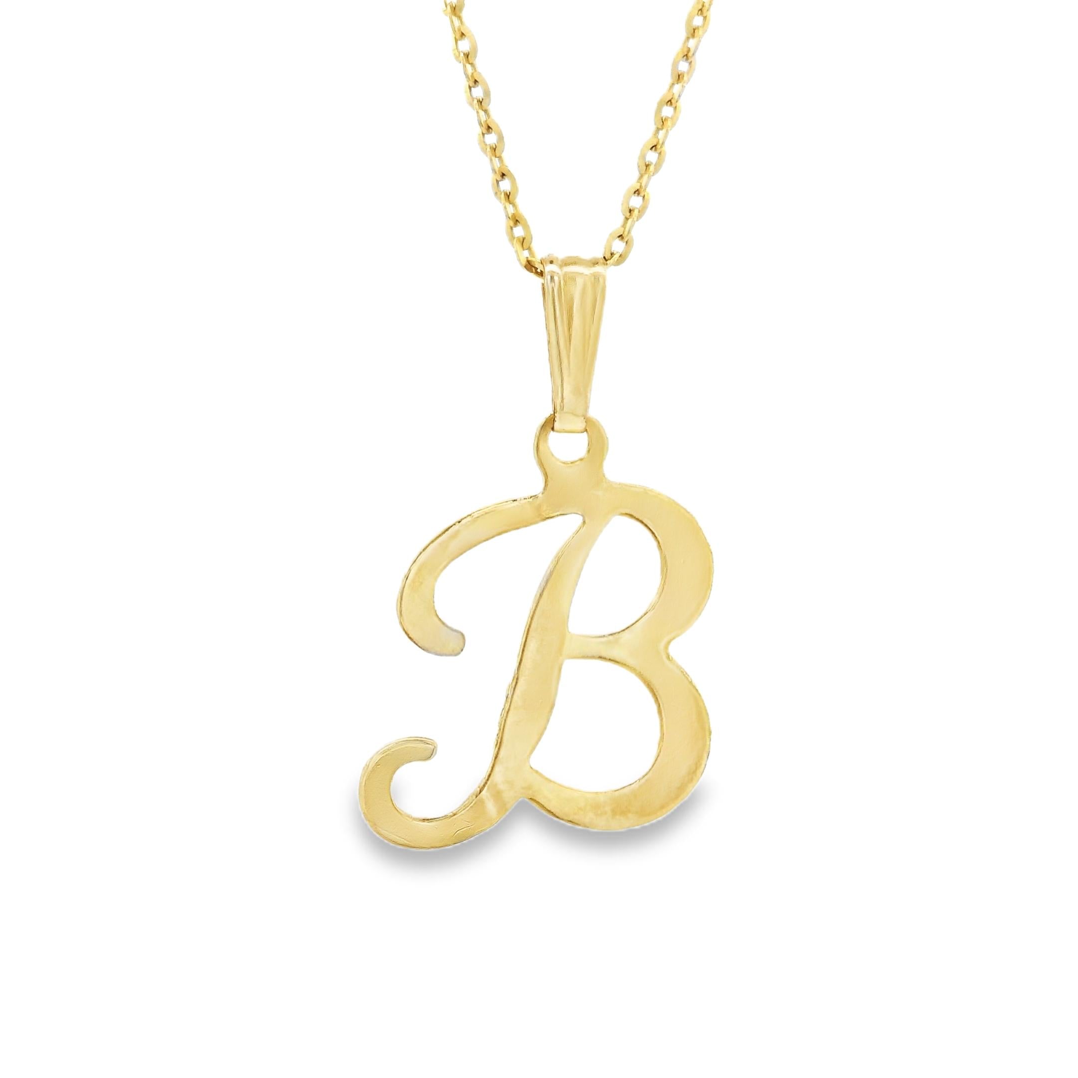 Vintage Letter "B" 14k Gold Charm