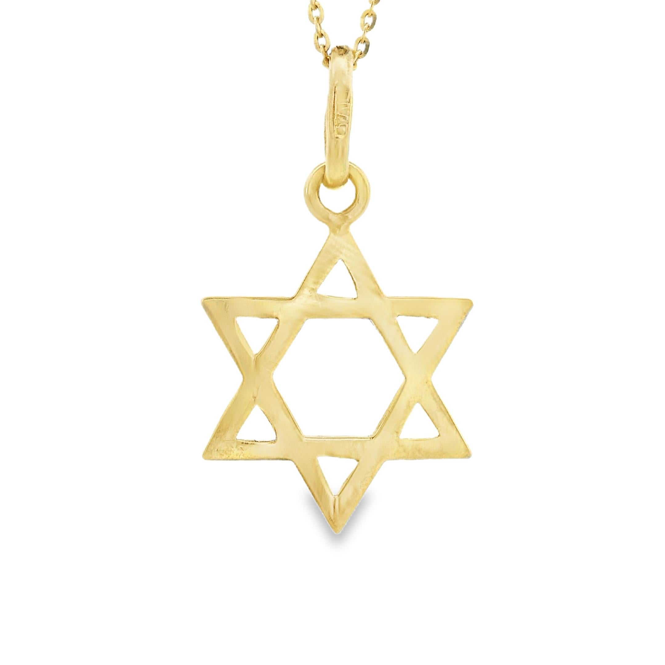 Vintage Star of David 14k Gold Charm