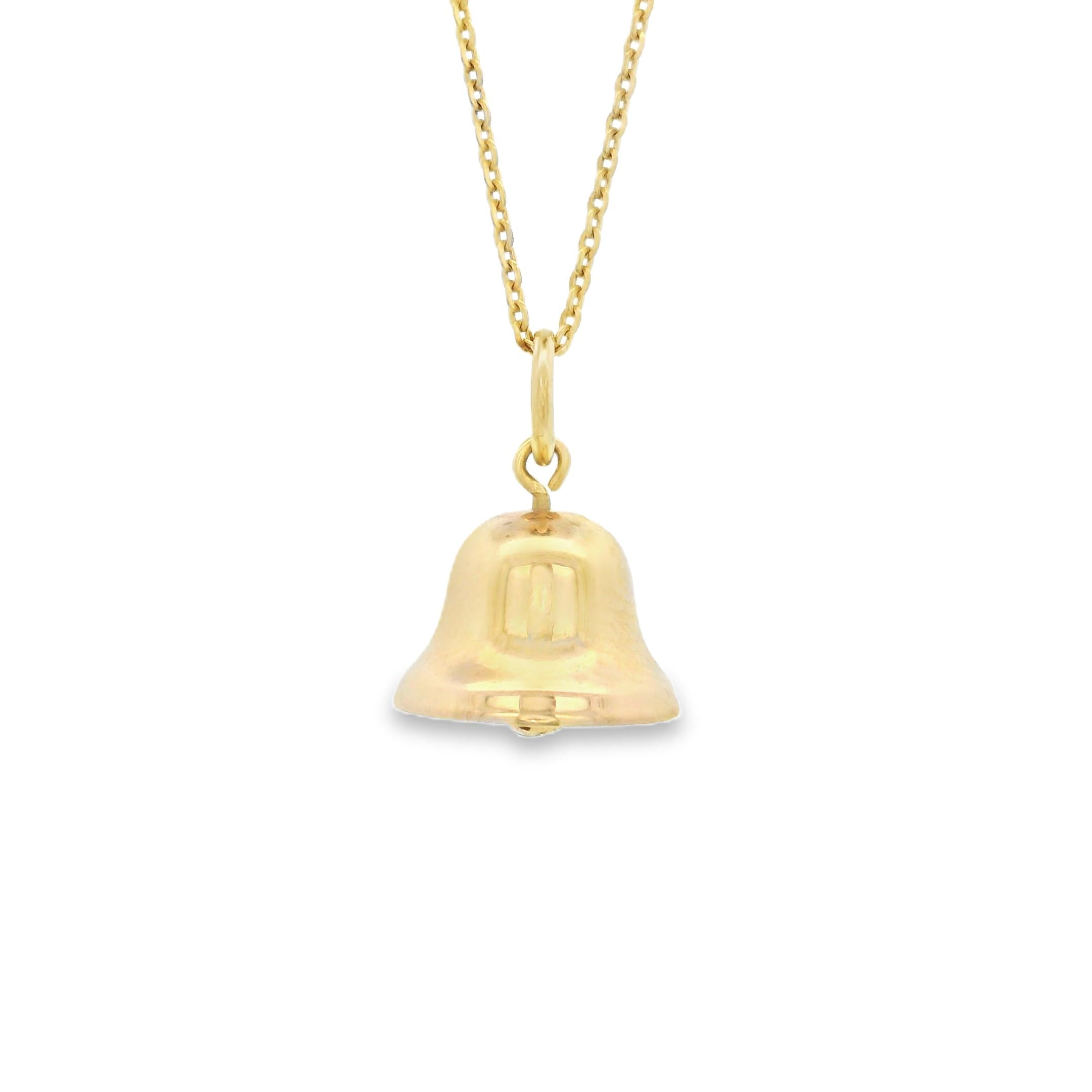 Vintage Bell 14k Gold Charm