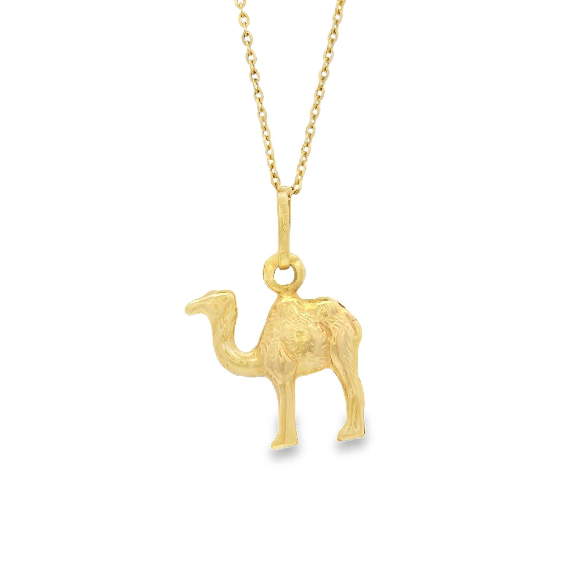 Vintage Camel 14k Gold Charm