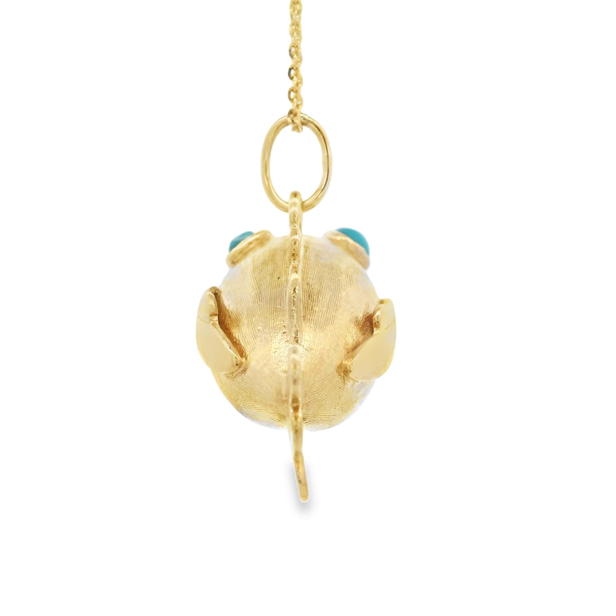 Vintage Fish 14k Gold Charm