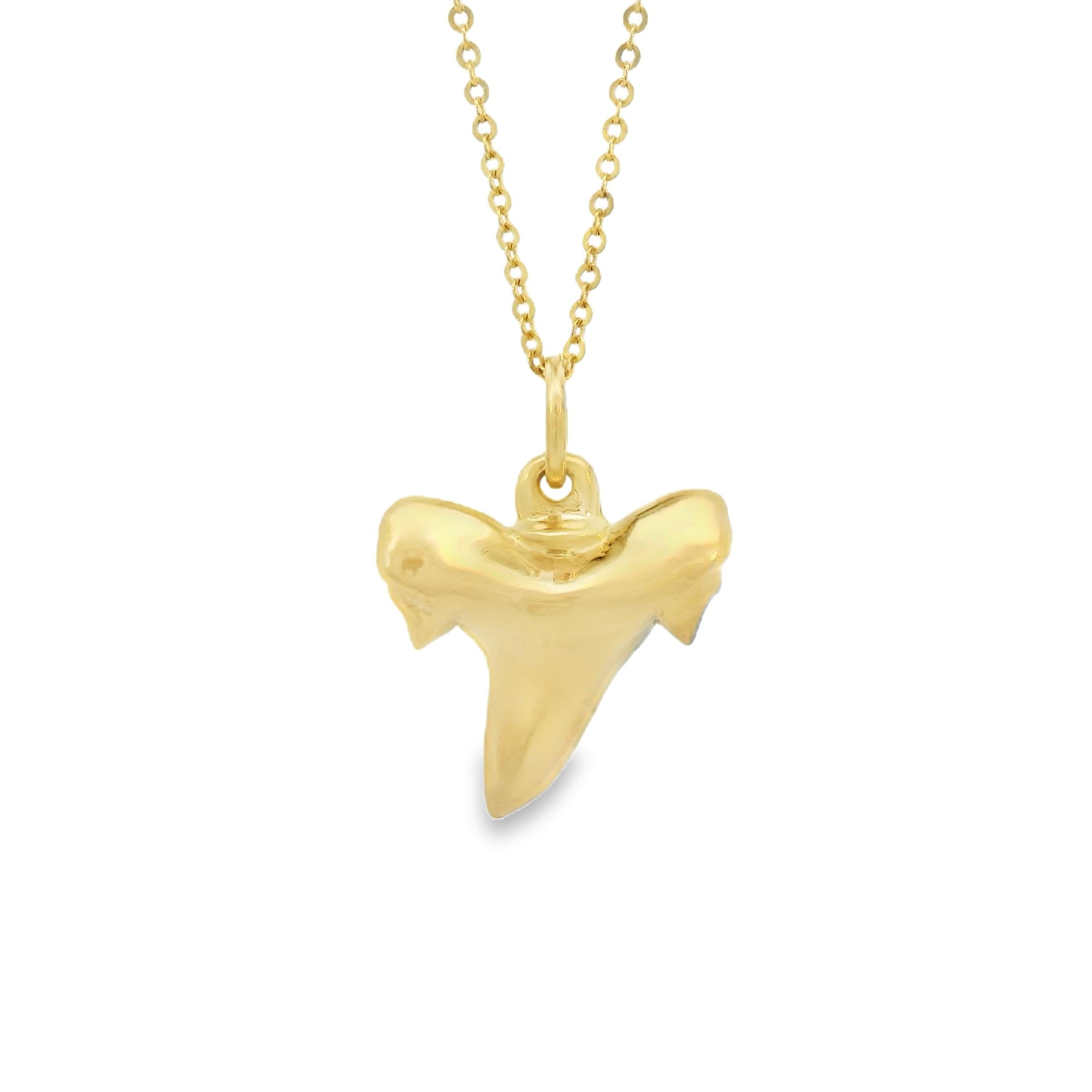 Vintage Shark Tooth 14k Gold Charm