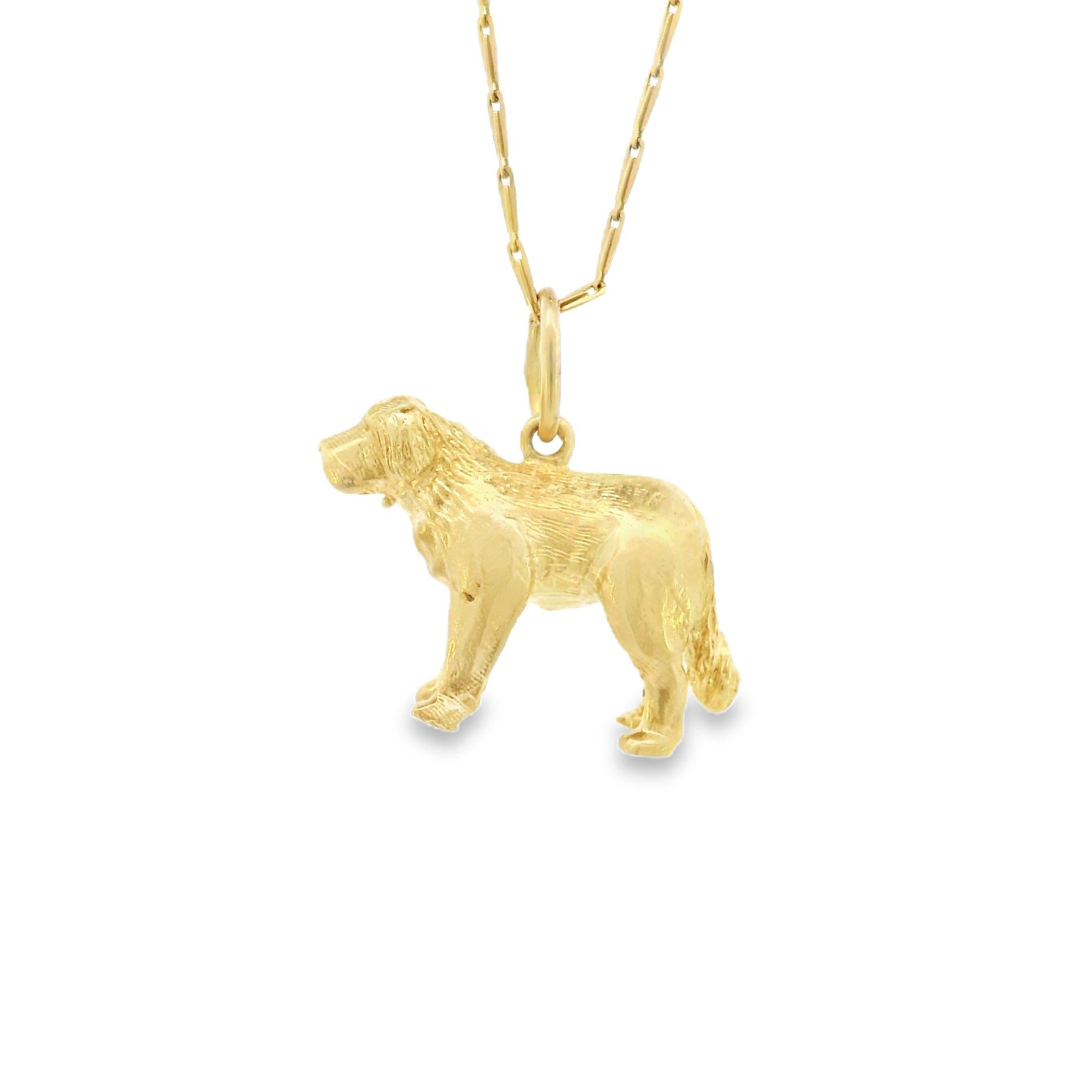 Vintage 14K Gold Dog Charm