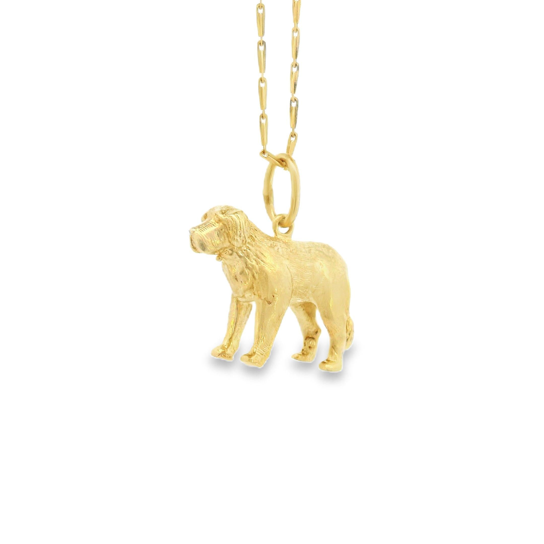 Vintage 14K Gold Dog Charm