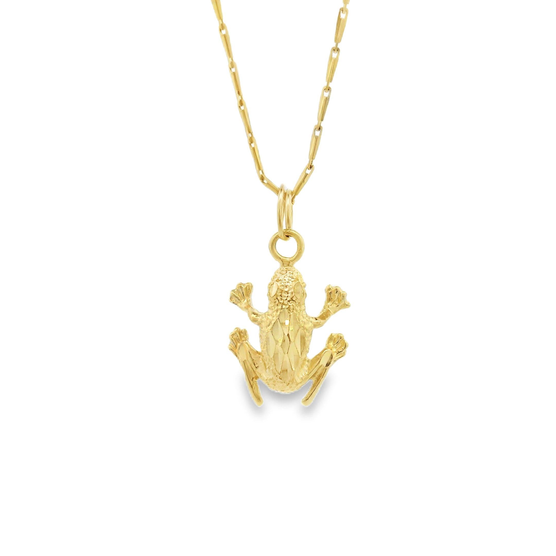 Vintage 14K Gold Frog Charm