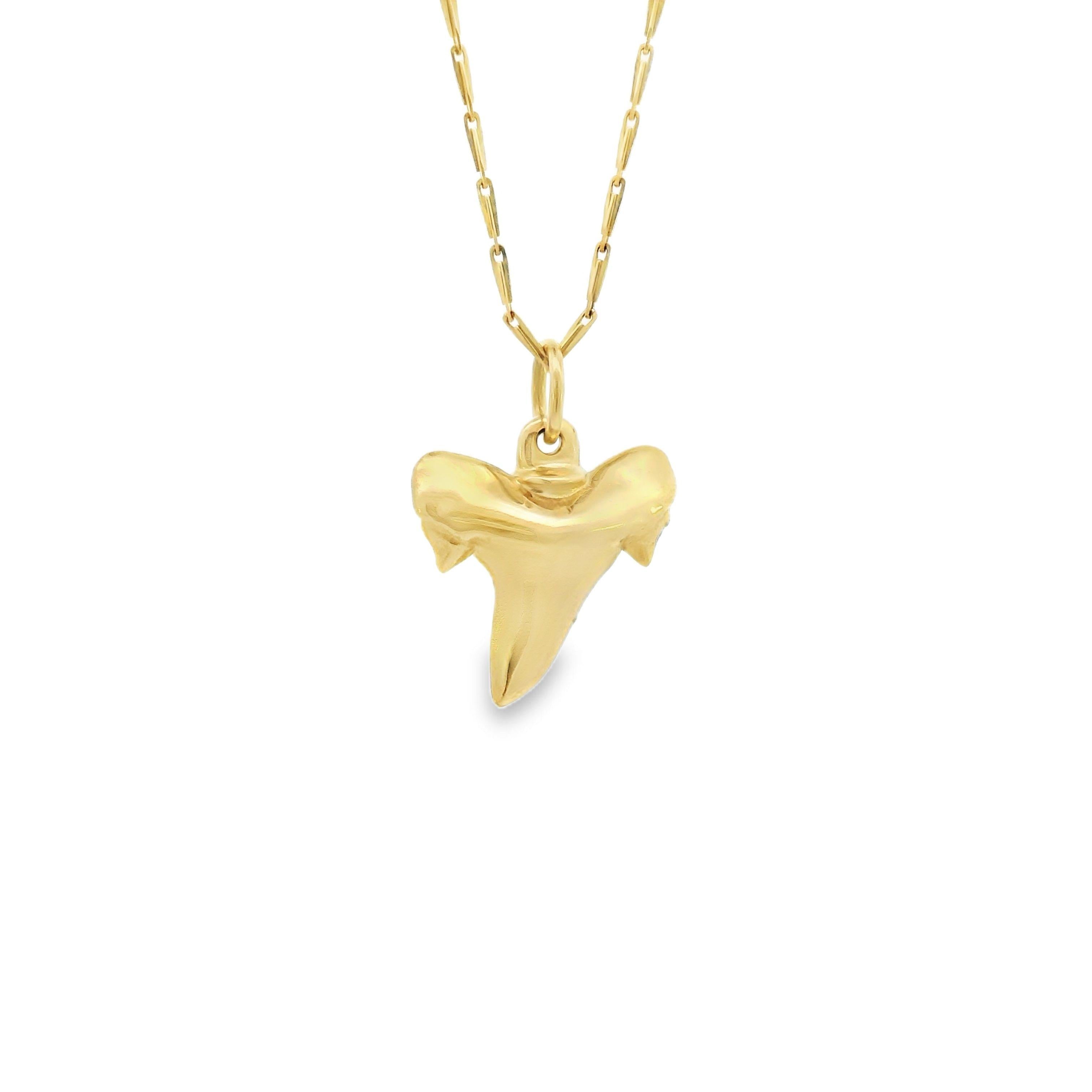 Vintage 14K Gold Shark Tooth Charm