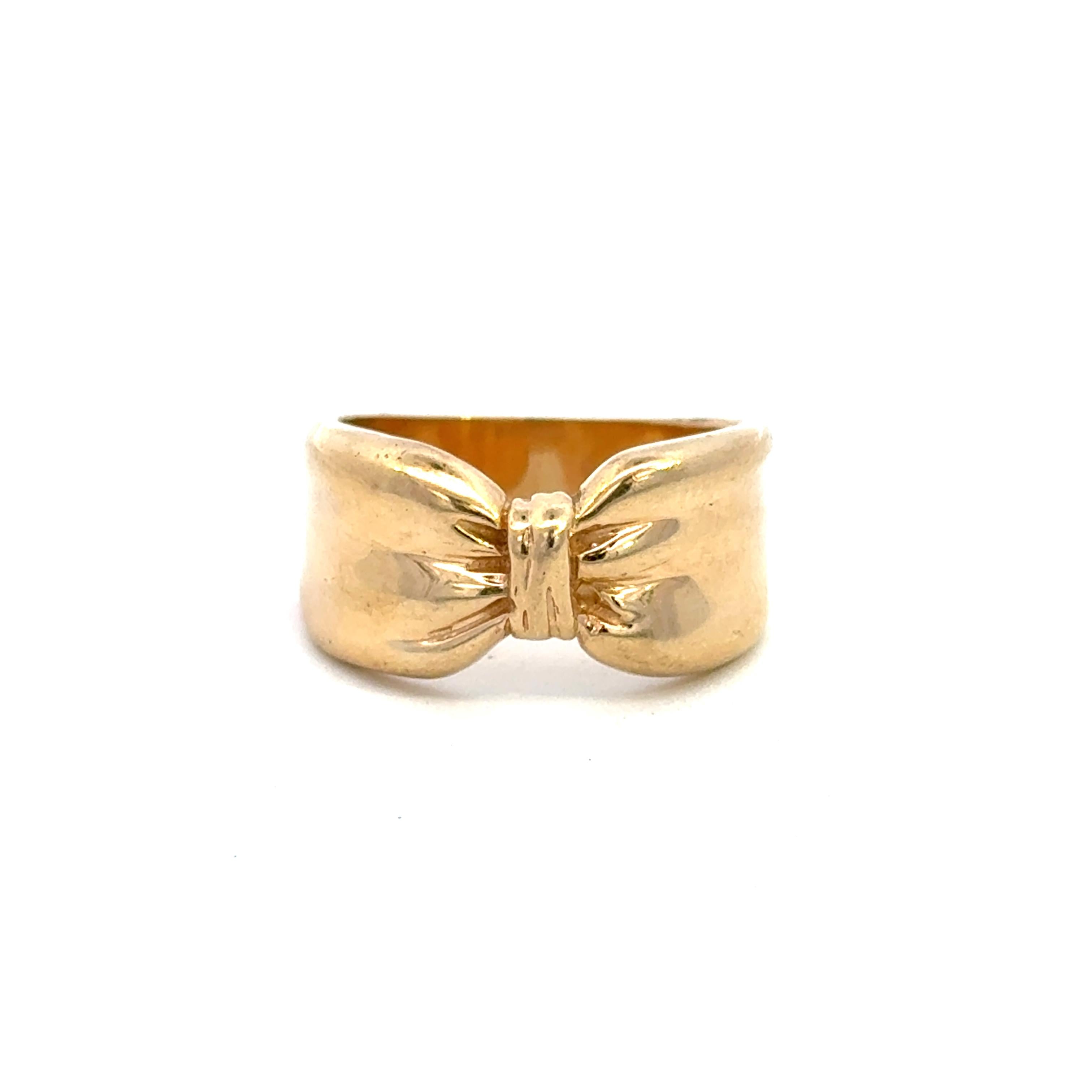 Vintage 14k Gold Bow Ring