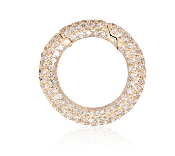 Diamond Push-in Circle 14k Gold