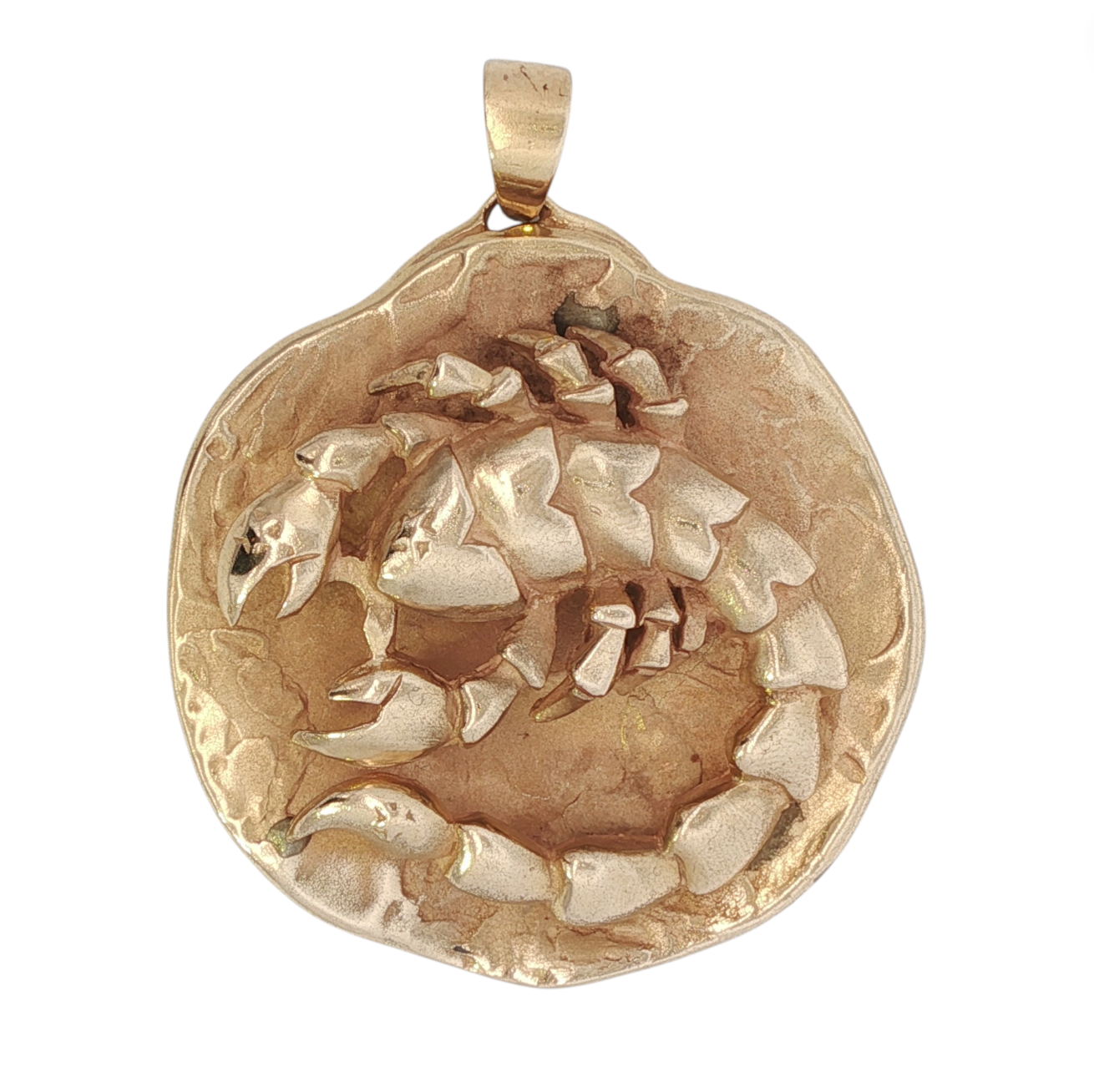 14K Solid Gold Vintage Scorpio Pendant