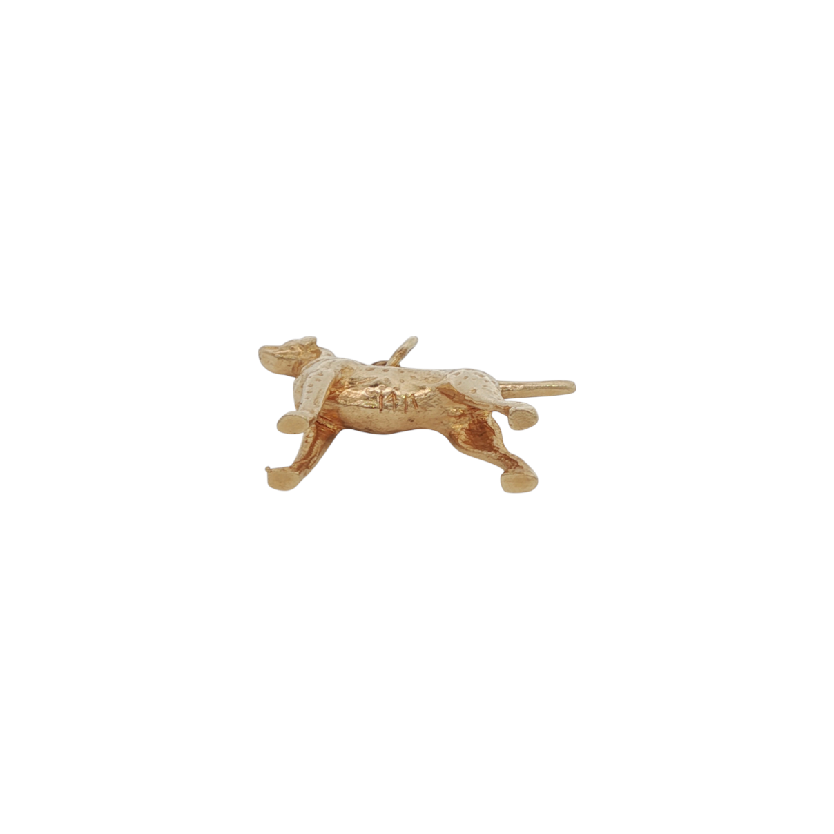 Vintage 14k Yellow Gold Greyhound Dog Charm