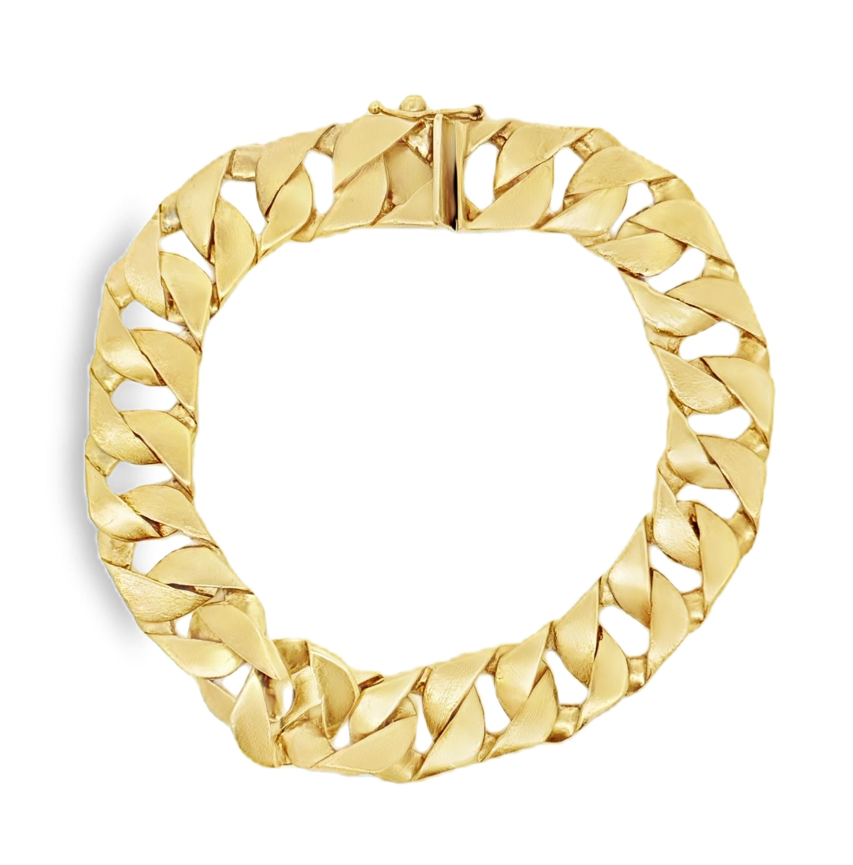 14k Yellow Gold Vintage 8" Bracelet