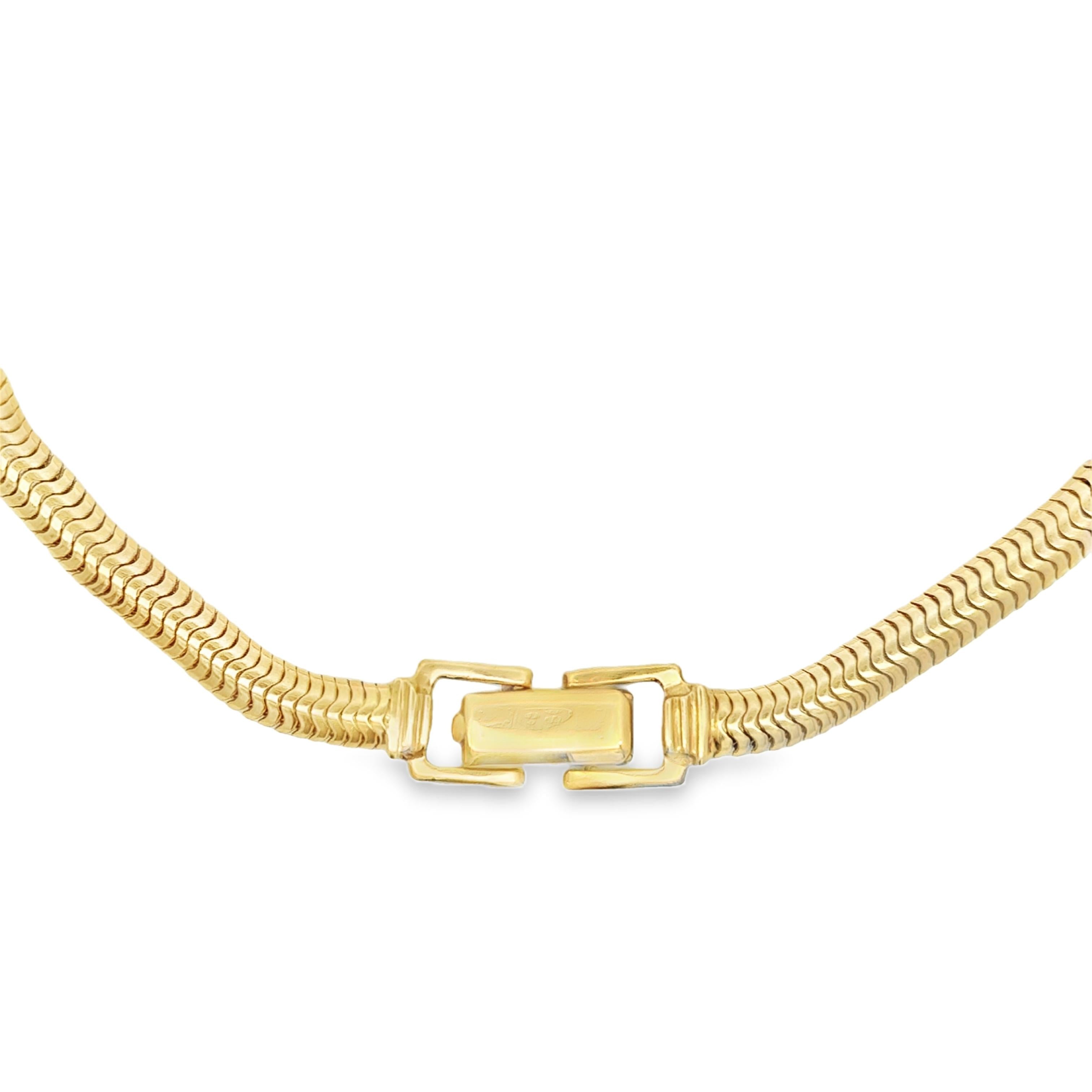 14k Yellow Gold 14.5" Vintage Chain Necklace