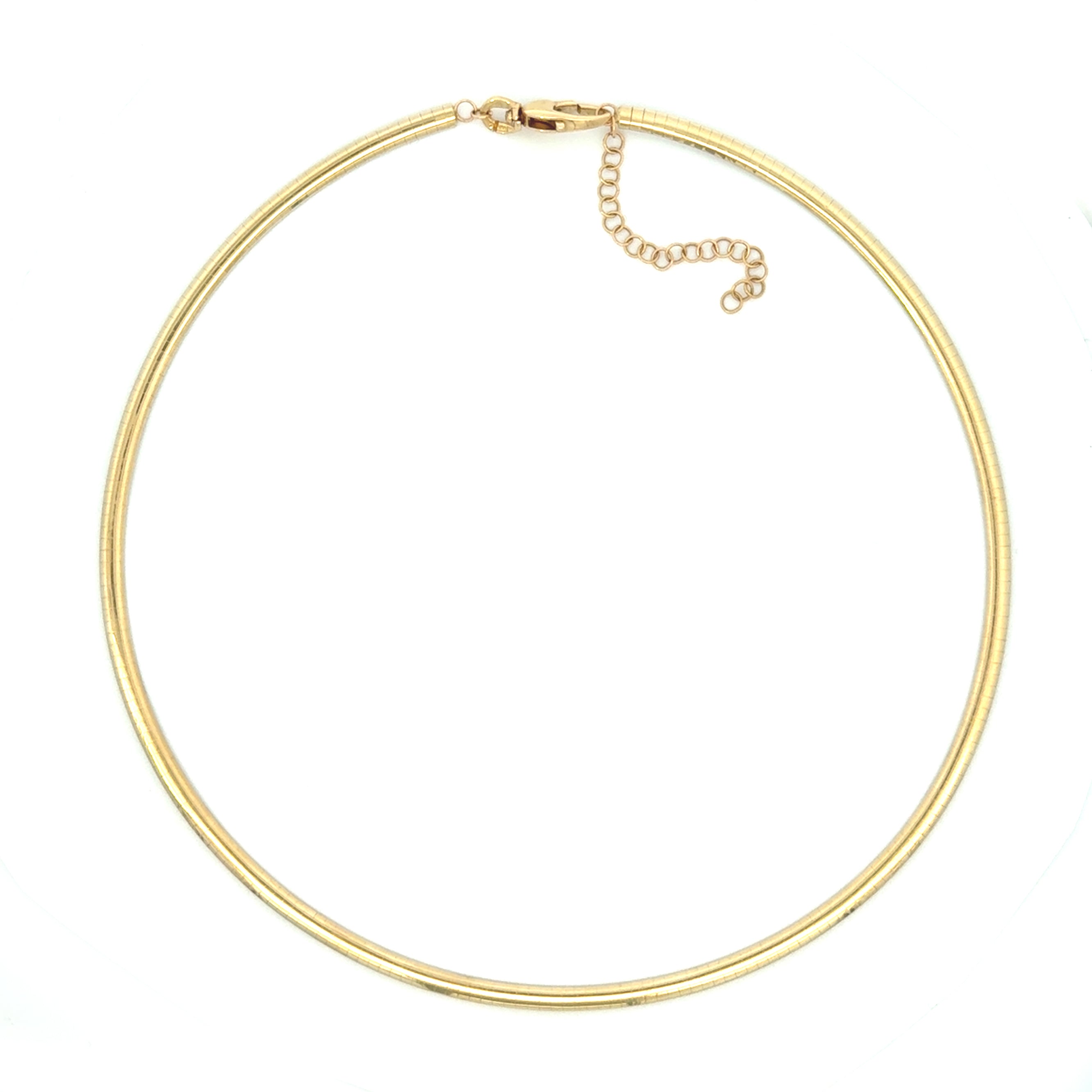 Vintage Omega 14k Yellow and White 14k Gold 2-Sided Necklace