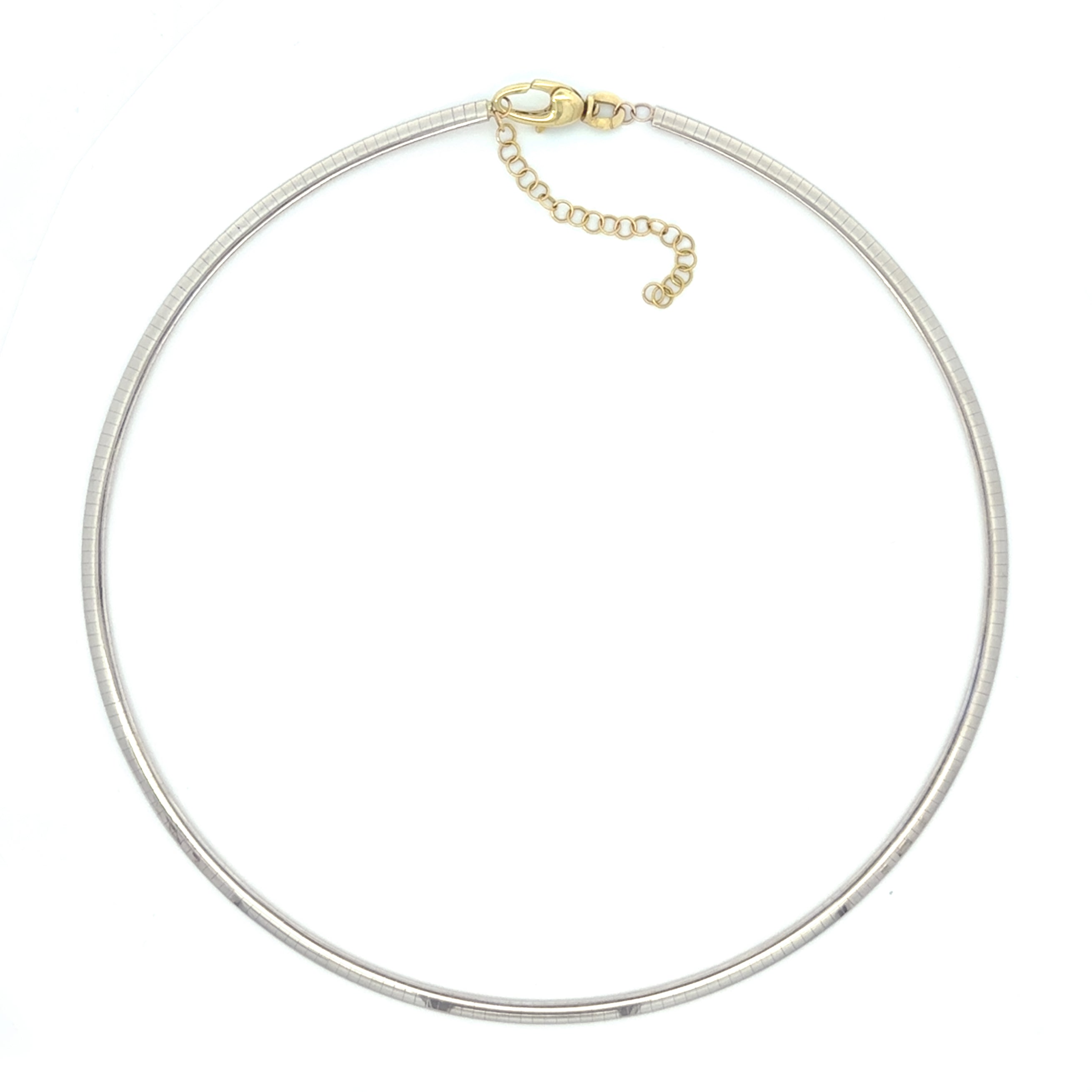 Vintage Omega 14k Yellow and White 14k Gold 2-Sided Necklace